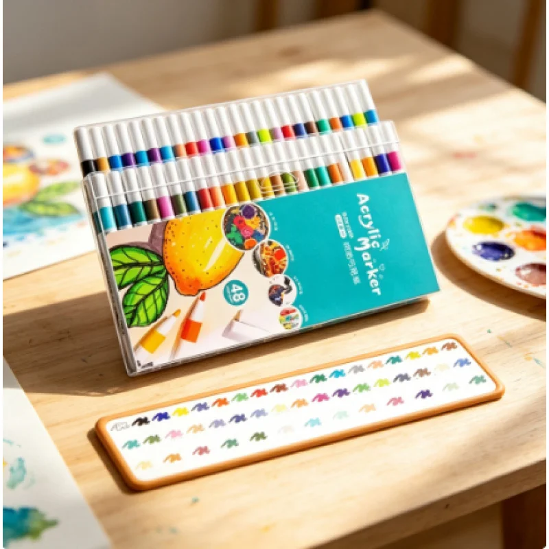12-60 Colors Soft Tip Acrylic Markers for Stone Ceramic Wood Fabric DIY Painting
12-60 Colors Soft Tip Acrylic Markers for Stone Ceramic Wood Fabric DIY Painting