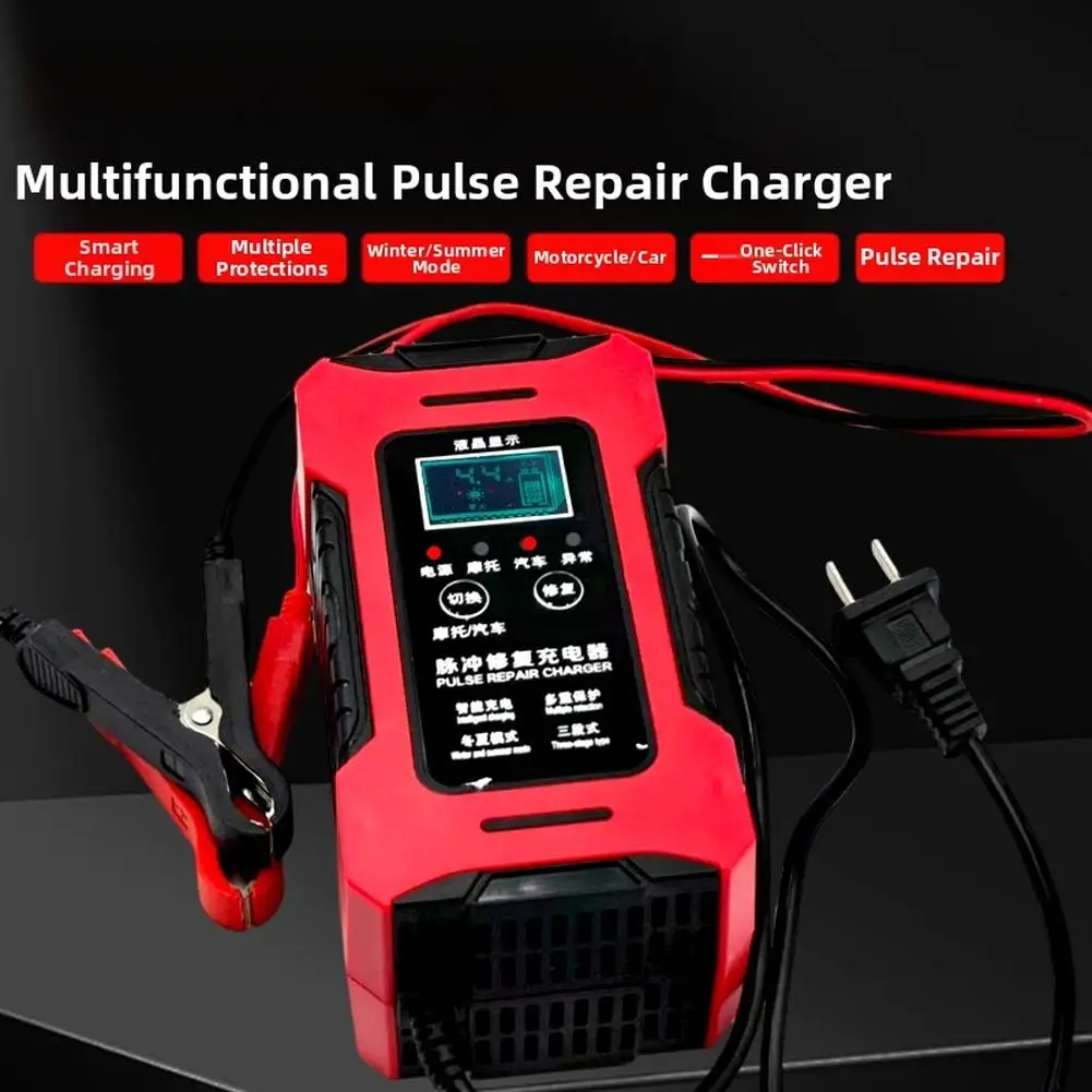 Для умного зарядного устройства 12 В 6 А для автомобиля, мотоцикла с импульсным ремонтом и ЖК-дисплеем, множественная защита безопасности
Для умного зарядного устройства 12 В 6 А для автомобиля, мотоцикла с импульсным ремонтом и ЖК-дисплеем, множественная защита безопасности