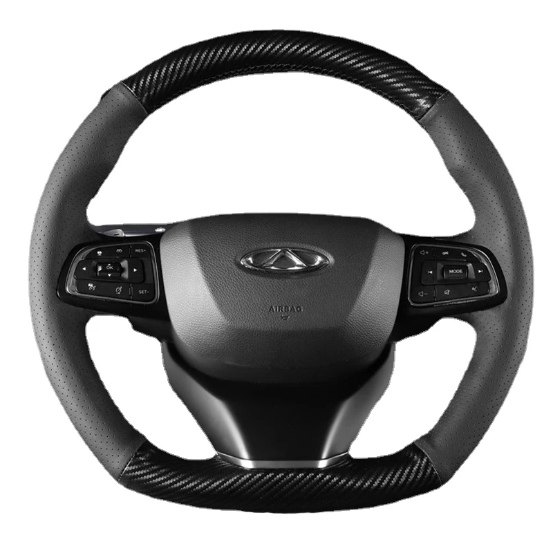 Customized Hand Sewing Car Steering Wheel Cover for Chery 5X Exeed Tiggo 7 Pro Tiggo8 Genuine Leather Protective Car Accessories
Customized Hand Sewing Car Steering Wheel Cover for Chery 5X Exeed Tiggo 7 Pro Tiggo8 Genuine Leather Protective Car Accessories