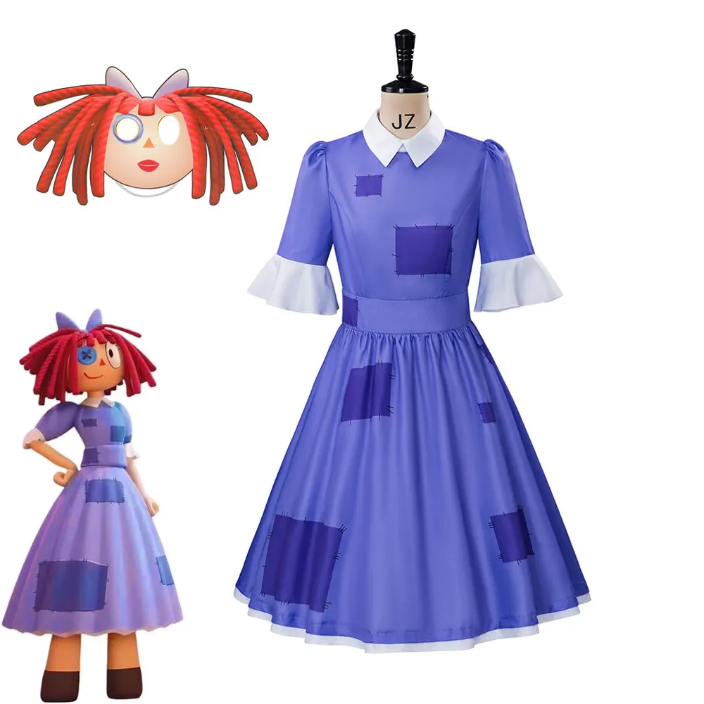 Cartoon The Amazing Digital Circus Ragatha Cosplay Costume for Adult Pomni Printed Dress Halloween Stage Performance Clothing
Cartoon The Amazing Digital Circus Ragatha Cosplay Costume for Adult Pomni Printed Dress Halloween Stage Performance Clothing