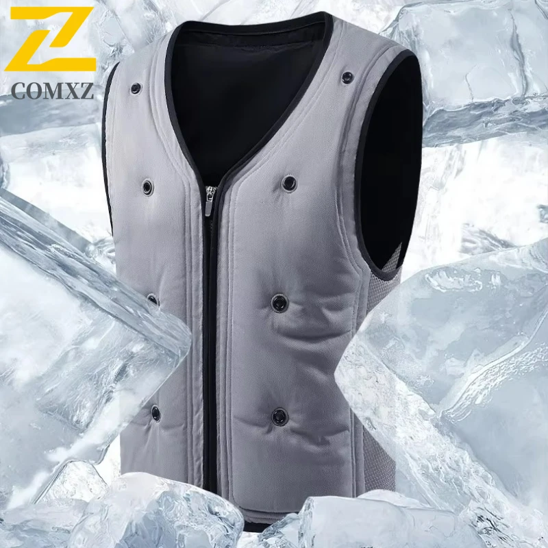 Summer Water-cooled Vest Men's Loose Breathable V-neck Water-filled Cooling Suit Multi-functional Construction Site Cooling Top
Summer Water-cooled Vest Men's Loose Breathable V-neck Water-filled Cooling Suit Multi-functional Construction Site Cooling Top