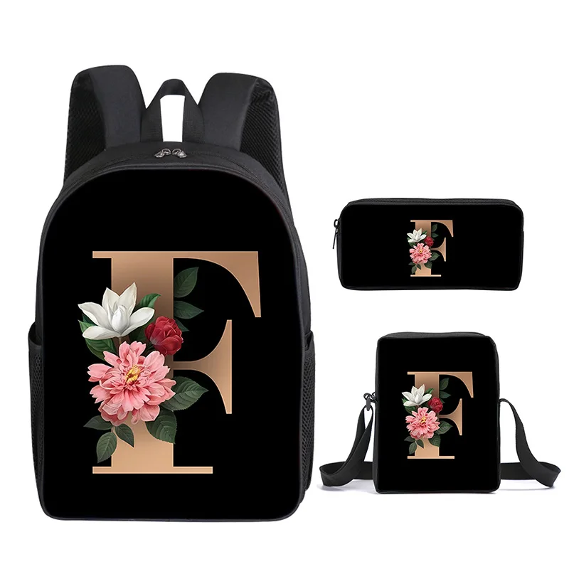 Classic Popular Flower letters A-Z 3D Print 3pcs/Set pupil School Bags Laptop Daypack Backpack Inclined shoulder bag Pencil Case
Classic Popular Flower letters A-Z 3D Print 3pcs/Set pupil School Bags Laptop Daypack Backpack Inclined shoulder bag Pencil Case