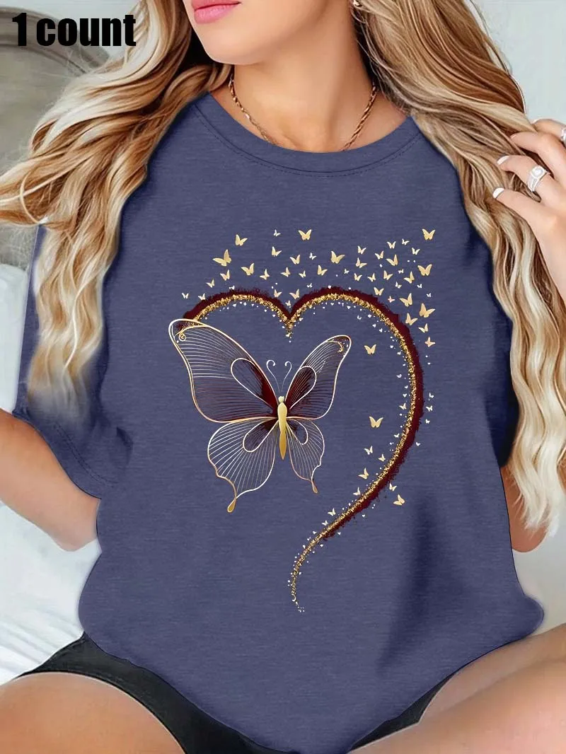 Большой размер — белая футболка с круглым вырезом — рубашка с бабочкой — сердце — тематический принт: романтик — стиль и природа — вдохновленный
Большой размер — белая футболка с круглым вырезом — рубашка с бабочкой — сердце — тематический принт: романтик — стиль и природа — вдохновленный