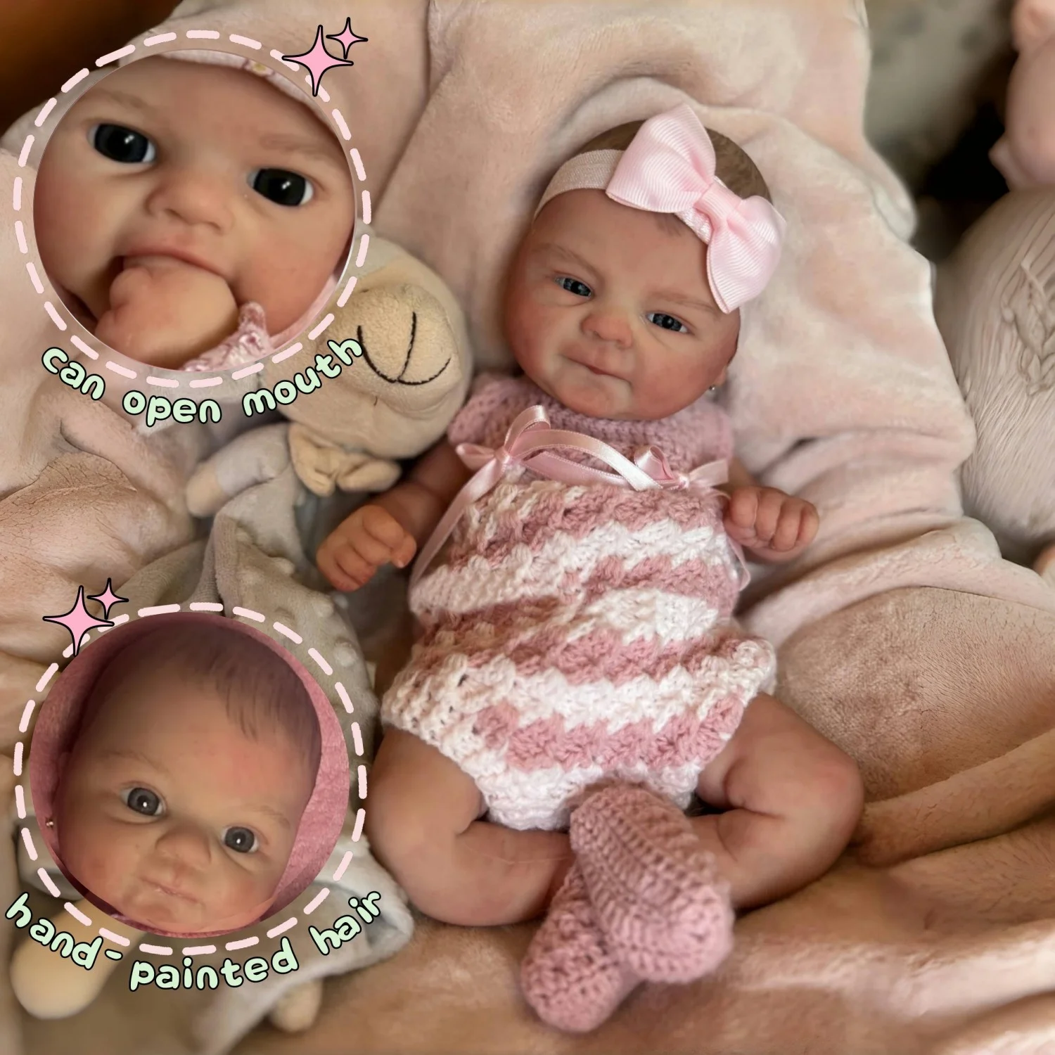 16-дюймовая полностью силиконовая кукла реборн Coco Bebe с раскрашенными волосами, кукла реборн для новорожденной девочки для семейного подарка, Corpo De Silicone Inteiro
16-дюймовая полностью силиконовая кукла реборн Coco Bebe с раскрашенными волосами, кукла реборн для новорожденной девочки для семейного подарка, Corpo De Silicone Inteiro