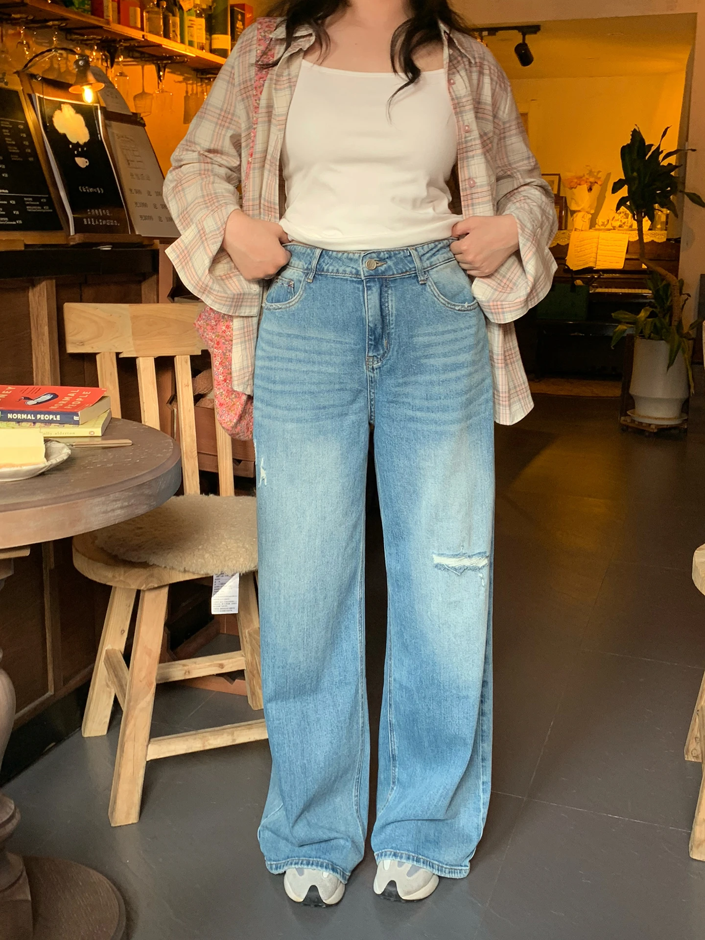 plus Size Women's Jeans Casual High Waist Button Fly Cotton Blend Stretchy Loose Fit Fashionable Hole Punchy Retro Slimming
plus Size Women's Jeans Casual High Waist Button Fly Cotton Blend Stretchy Loose Fit Fashionable Hole Punchy Retro Slimming