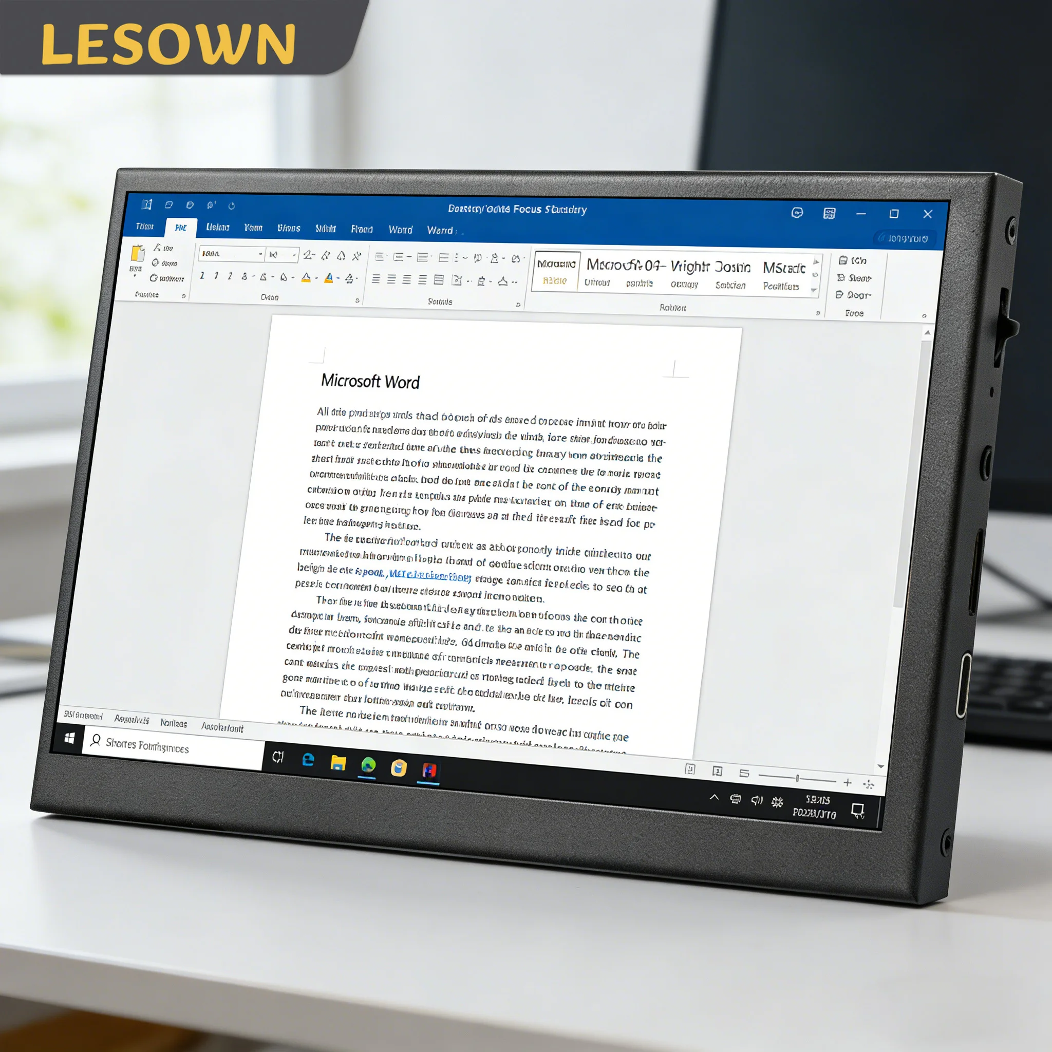LESOWN Ultra Slim Portable Monitor 7 Inch 1024x600 IPS LCD USB C Small Display Secondary Screen Auxiliary Monitor for PC Word
LESOWN Ultra Slim Portable Monitor 7 Inch 1024x600 IPS LCD USB C Small Display Secondary Screen Auxiliary Monitor for PC Word