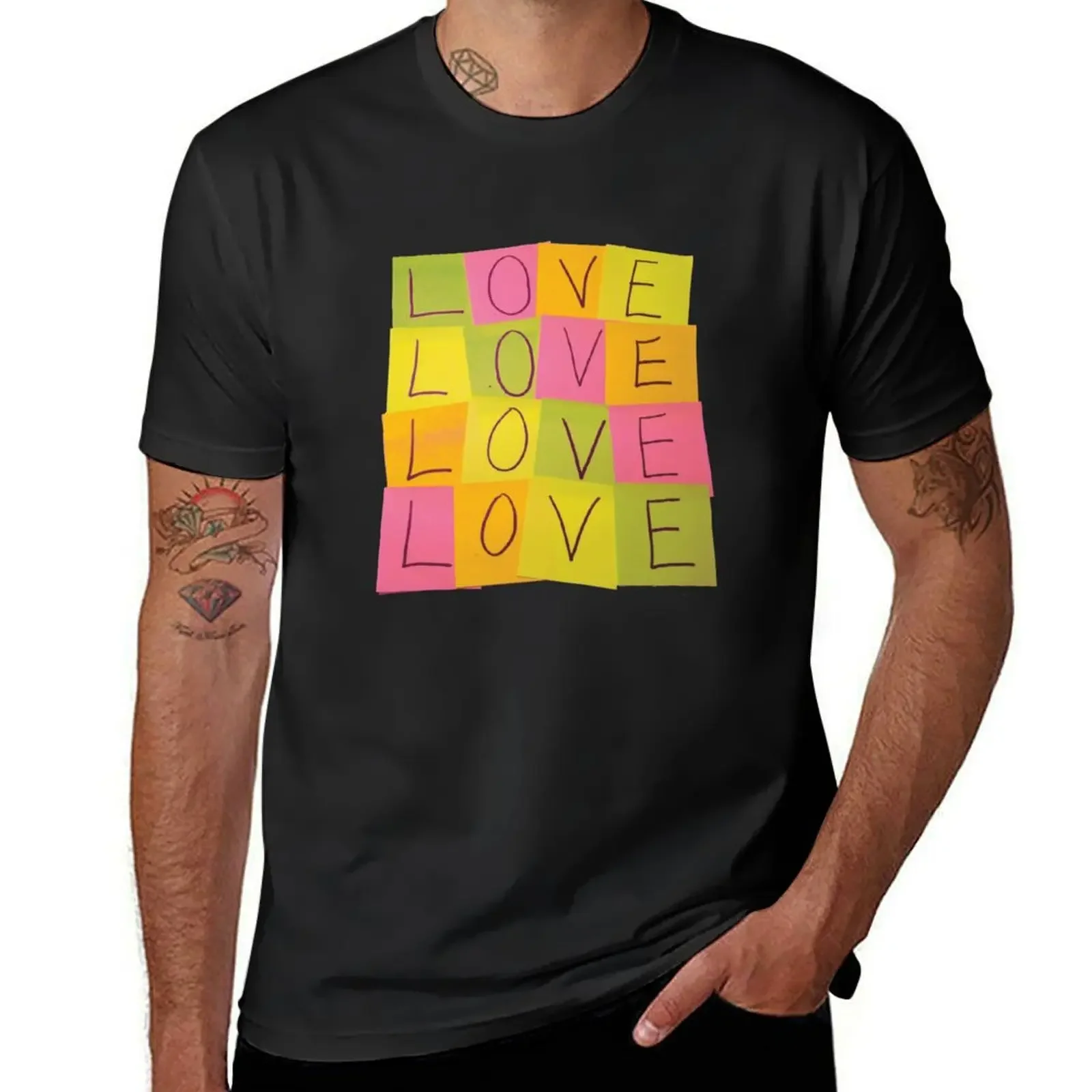 LOVE in Post-it Notes T-Shirt man t shirt vintage graphic tee fruit of the loom mens t shirts
LOVE in Post-it Notes T-Shirt man t shirt vintage graphic tee fruit of the loom mens t shirts