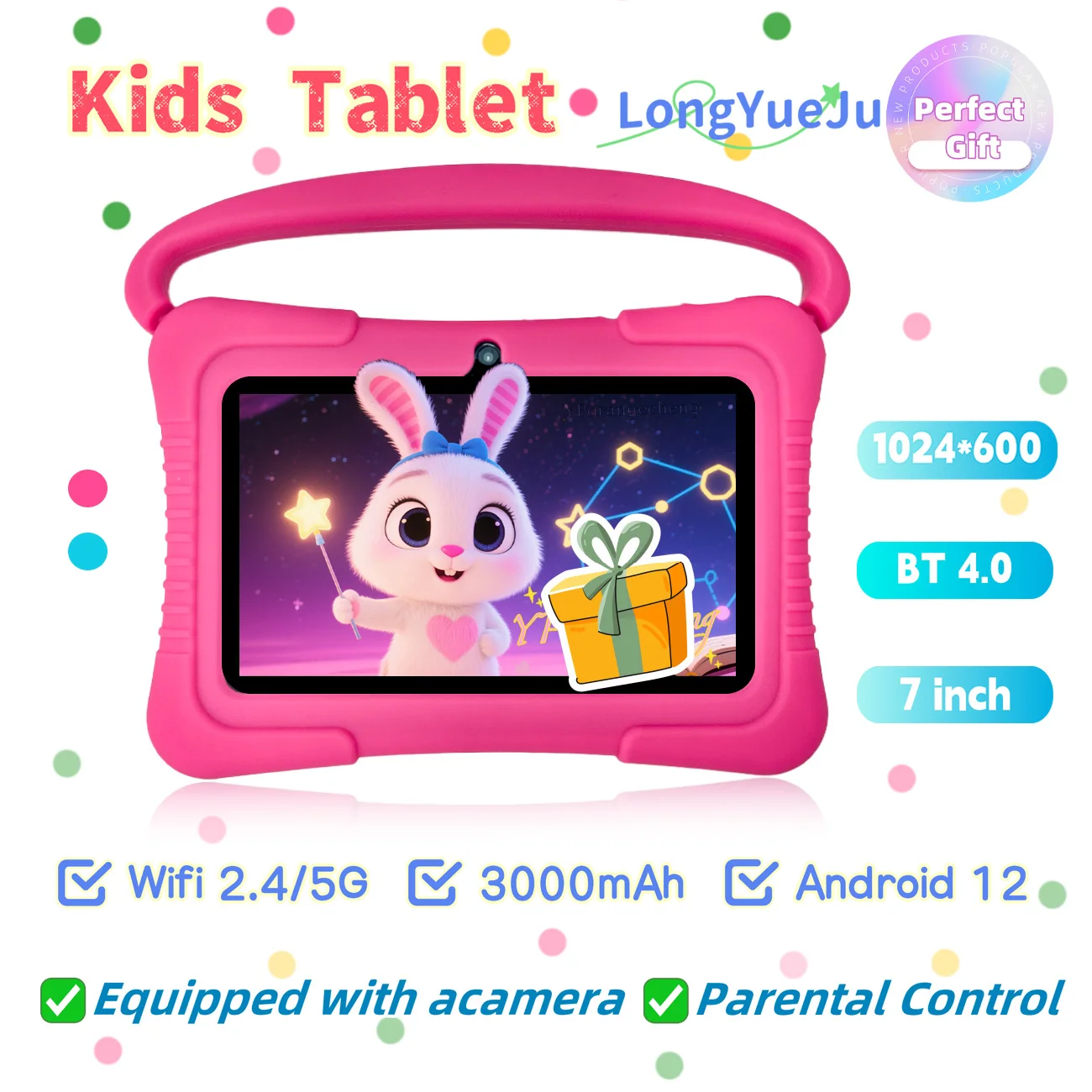 Kids Tablet Android 12 Tablet 7 Inch Tablet dual cameras Educational Learning Toys Children Boys Girls Gifts,blue
Kids Tablet Android 12 Tablet 7 Inch Tablet dual cameras Educational Learning Toys Children Boys Girls Gifts,blue