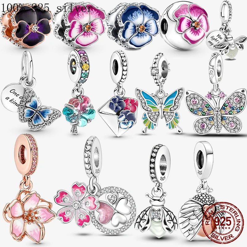 2022 Glow-in-the-dark Firefly Flower Dangle Charm Pendant Bead fit Original Pandora butterfly Charms Silver 925 Bracelet Women
2022 Glow-in-the-dark Firefly Flower Dangle Charm Pendant Bead fit Original Pandora butterfly Charms Silver 925 Bracelet Women