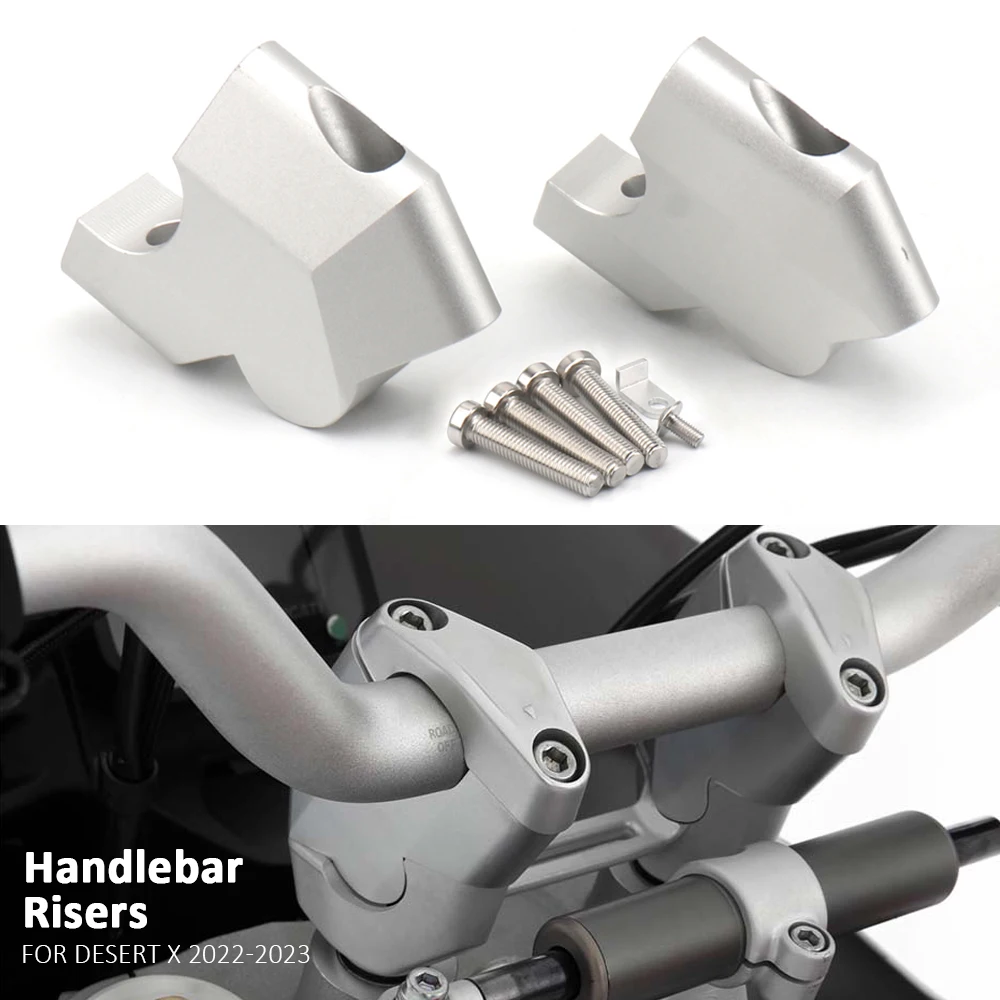 Motorcycle Handlebar Risers Bar Clamp Mount Support Heighten 44mm Move back 24mm For DUCATI DESERT X DesertX Desert X 2022 2023
Motorcycle Handlebar Risers Bar Clamp Mount Support Heighten 44mm Move back 24mm For DUCATI DESERT X DesertX Desert X 2022 2023