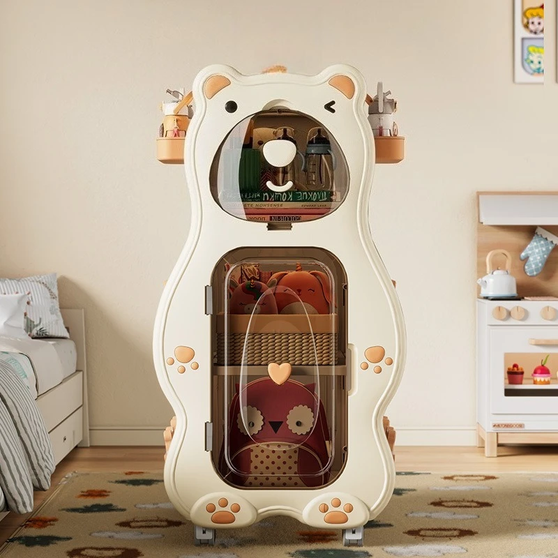 Bear bookshelf, toy storage shelf, floor-to-ceiling bookcase, folding storage cabinet, movable
Bear bookshelf, toy storage shelf, floor-to-ceiling bookcase, folding storage cabinet, movable