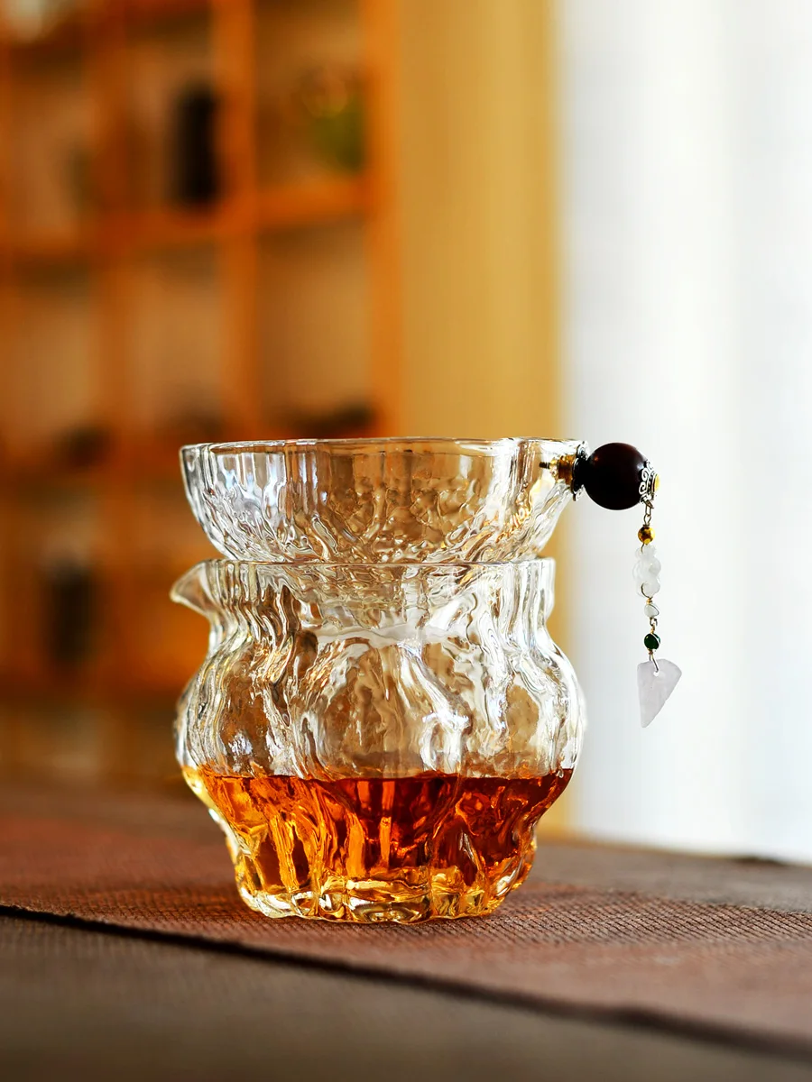 Thiened Large Size Glass Tea Strainer Set with Walnut Pattern for Gongfu Tea Drinking Home Use Handmade Dining Utensils
Thiened Large Size Glass Tea Strainer Set with Walnut Pattern for Gongfu Tea Drinking Home Use Handmade Dining Utensils