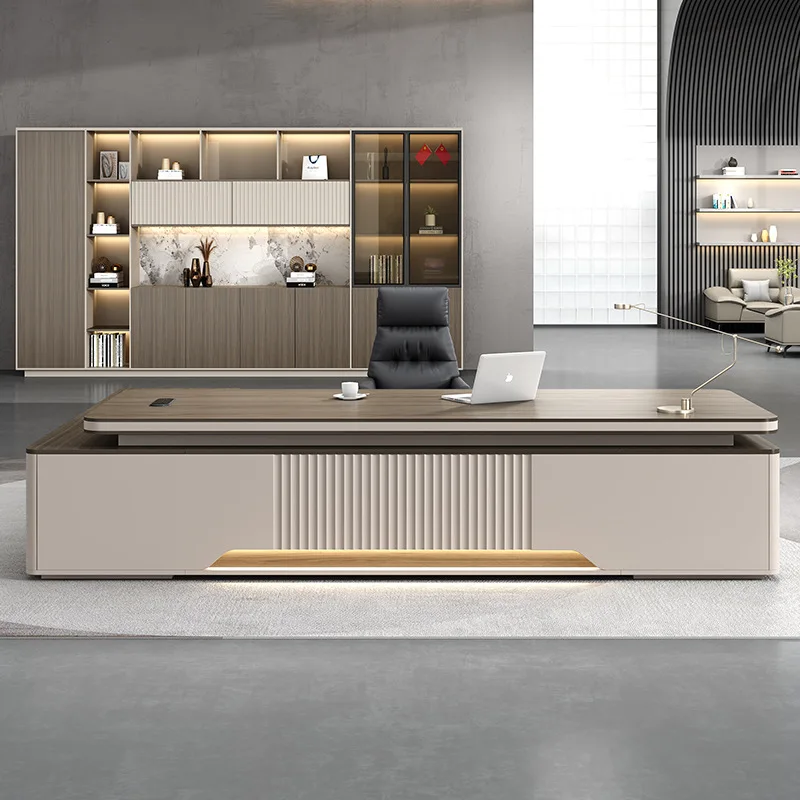 Boss office desk and chair combination simple modern manager desk
Boss office desk and chair combination simple modern manager desk