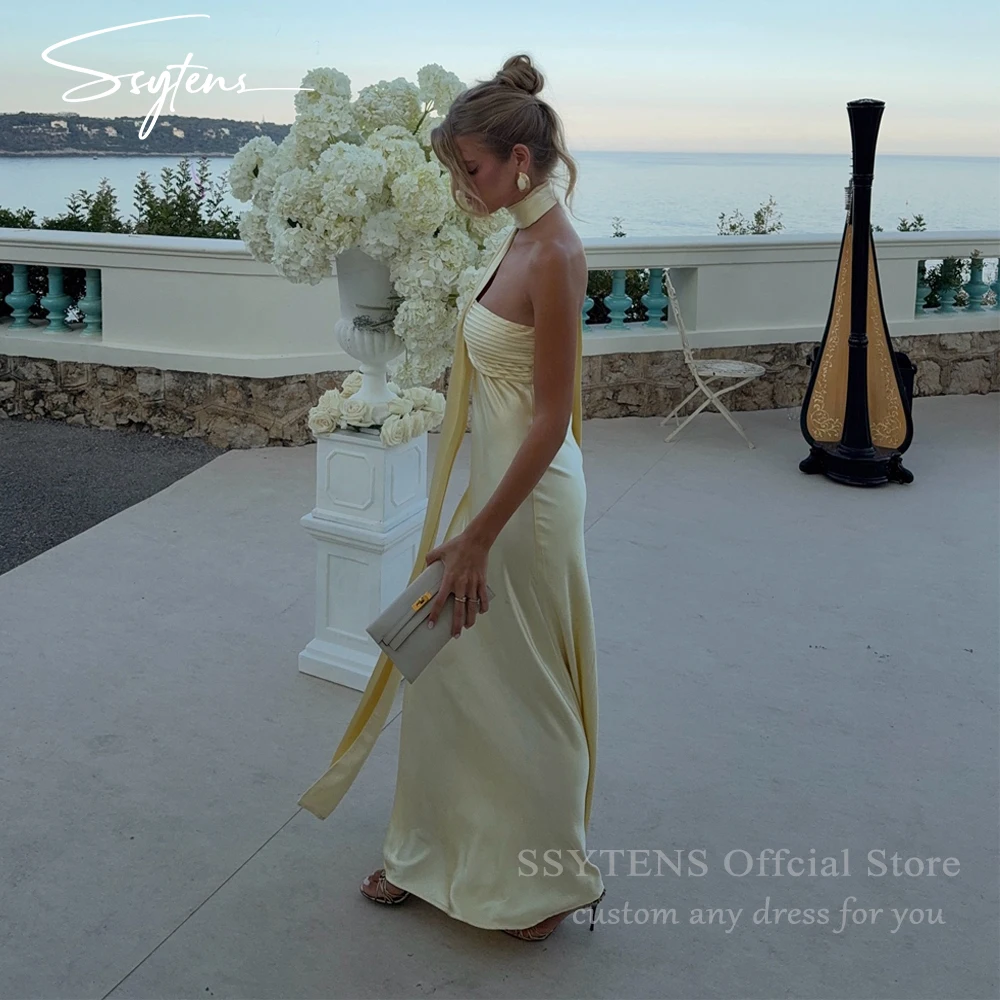 SSYTENS Long Sleeveless Evening Dresses With Scarf Yellow Mermaid Strapless Prom Dresses for Women Vestidos De Fiesta Customized
SSYTENS Long Sleeveless Evening Dresses With Scarf Yellow Mermaid Strapless Prom Dresses for Women Vestidos De Fiesta Customized