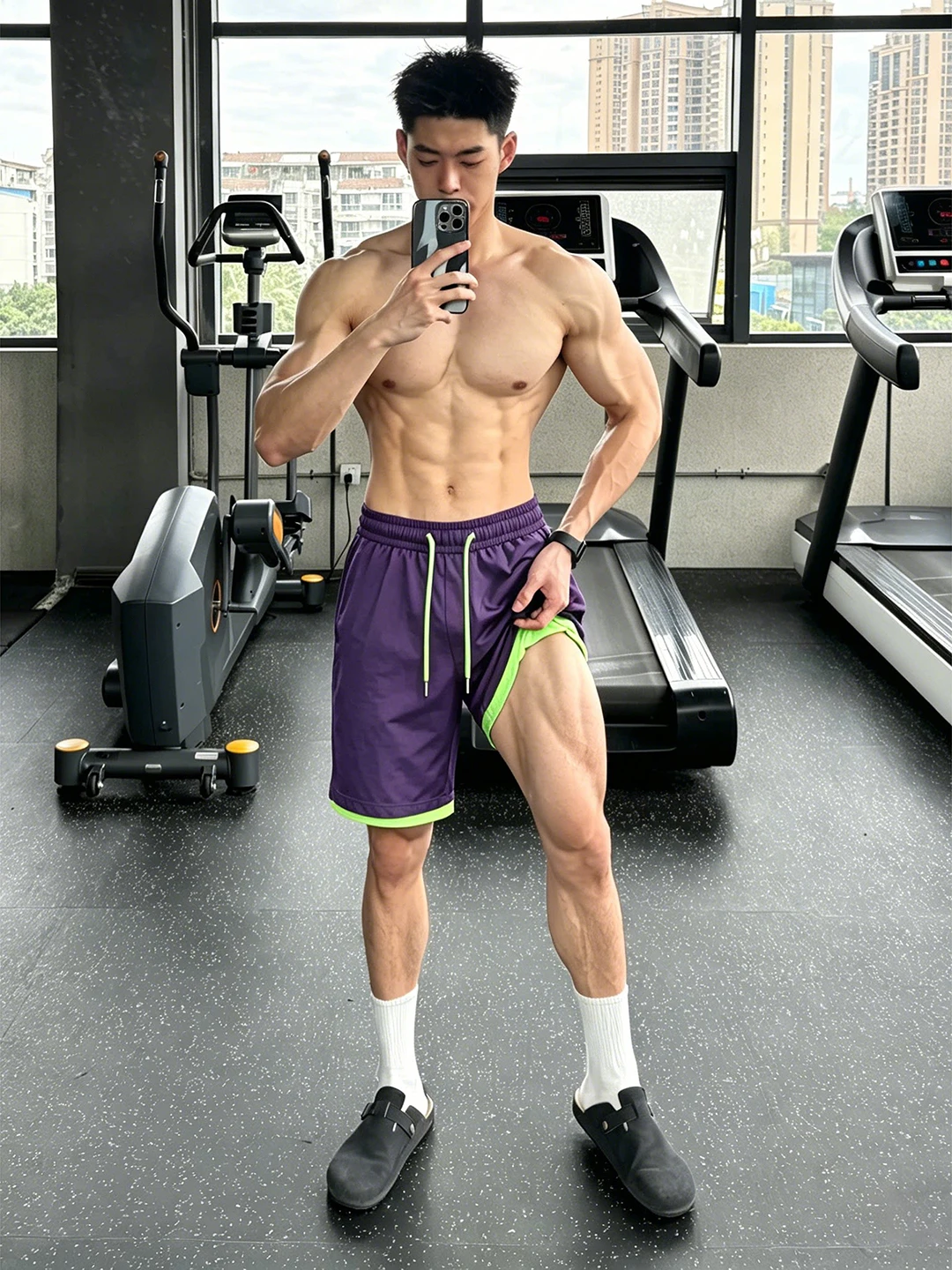 Quick Dry Ice Silk Fitness Shorts Men's Summer Color Block Design Five-Quarter Length American Vacation Beach Pants
Quick Dry Ice Silk Fitness Shorts Men's Summer Color Block Design Five-Quarter Length American Vacation Beach Pants