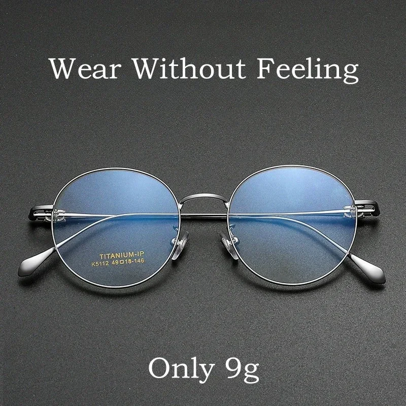 Round Pure Titanium Glasses Luxury Retro Men Women Frame Retouch Face Ultra-light Optical Prescription Reading Eyeglasses
Round Pure Titanium Glasses Luxury Retro Men Women Frame Retouch Face Ultra-light Optical Prescription Reading Eyeglasses