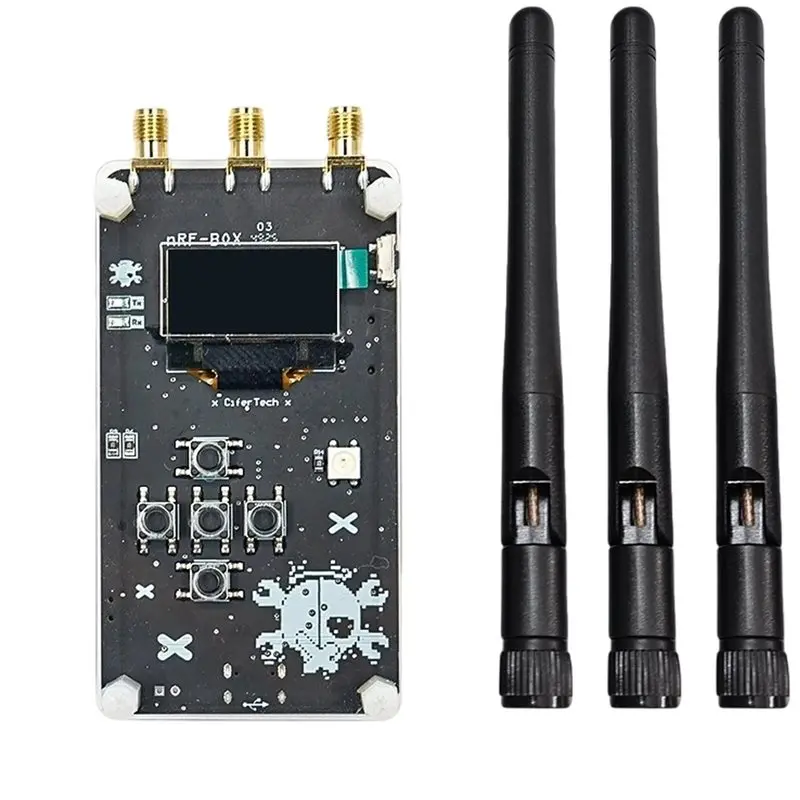 ABJF-All-In-One Gadget For BLE And 2.4Ghz Networks, New NRF BOX V2.0 Open-Source, Includes NRF24L01 Development Board& Tools
ABJF-All-In-One Gadget For BLE And 2.4Ghz Networks, New NRF BOX V2.0 Open-Source, Includes NRF24L01 Development Board& Tools