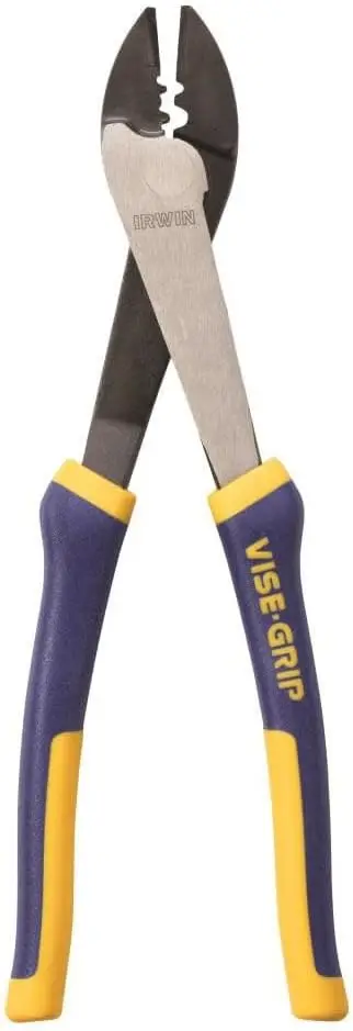 Wire Crimper 10-22 AWG, IRWIN Vise-Grip Forged with ProTouch Grips, 10-Inch
Wire Crimper 10-22 AWG, IRWIN Vise-Grip Forged with ProTouch Grips, 10-Inch