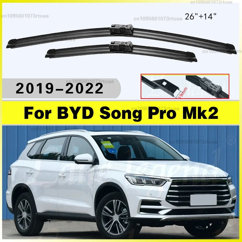 26"+14" For BYD Song Pro Mk2 EV DM 2019 2020 2021 2022 Car Front Wiper Blades Windscreen Windshield Accessories Windows Brushes
26"+14" For BYD Song Pro Mk2 EV DM 2019 2020 2021 2022 Car Front Wiper Blades Windscreen Windshield Accessories Windows Brushes