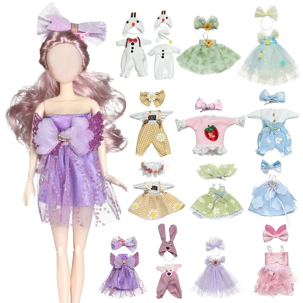 16CM Doll Clothes Suit Lace Princess Dress Headwear Cute Hoodies Skirt Overall Vest Hat OB11 Clothes Outfit 1/8BJD Accessories
16CM Doll Clothes Suit Lace Princess Dress Headwear Cute Hoodies Skirt Overall Vest Hat OB11 Clothes Outfit 1/8BJD Accessories