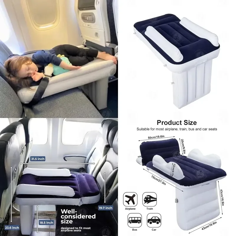 【CHIMU HOME】 Inflatable Airplane-Shaped Toddler Bed 120x60x45cm for Kids Travel Sleep
【CHIMU HOME】 Inflatable Airplane-Shaped Toddler Bed 120x60x45cm for Kids Travel Sleep