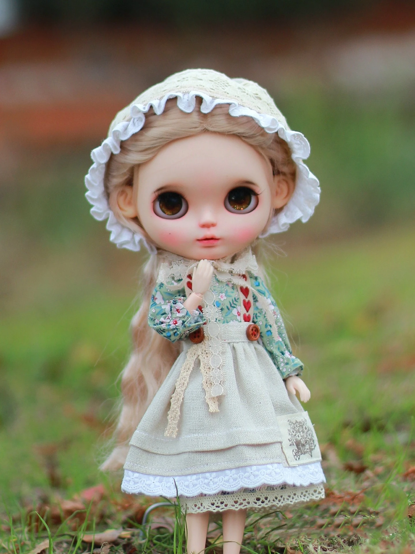 Blythe clothes dress Green Flower Love Strap skirt 1/6 30cm BJD anime girl (Fit Pullip,Ob24, Licca、ob22、qbaby)
Blythe clothes dress Green Flower Love Strap skirt 1/6 30cm BJD anime girl (Fit Pullip,Ob24, Licca、ob22、qbaby)