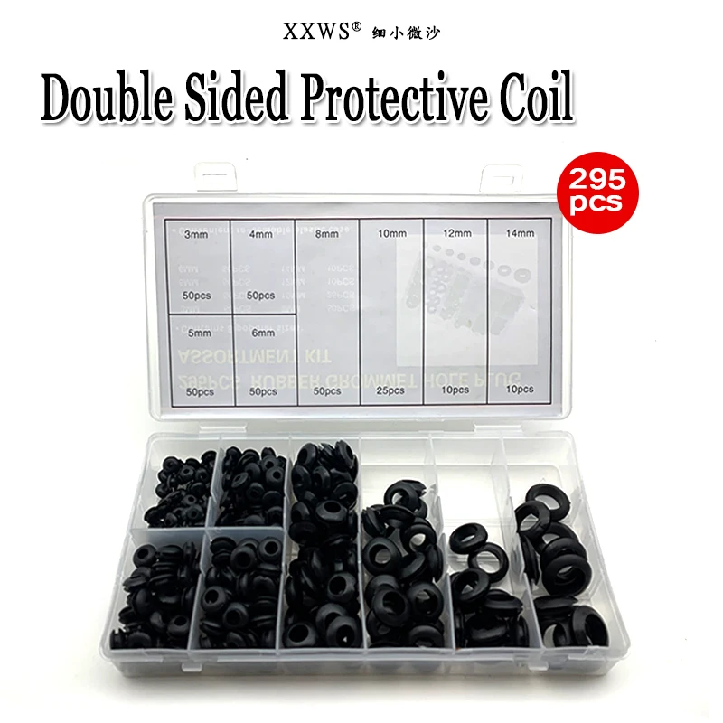 295pcs 3/4/5/6/8/10/12/14mm Rubber Seal Ring Oil Sealing Grommet Gasket for Protect Wire Cable Hole Protection Ring Shim Washer
295pcs 3/4/5/6/8/10/12/14mm Rubber Seal Ring Oil Sealing Grommet Gasket for Protect Wire Cable Hole Protection Ring Shim Washer
