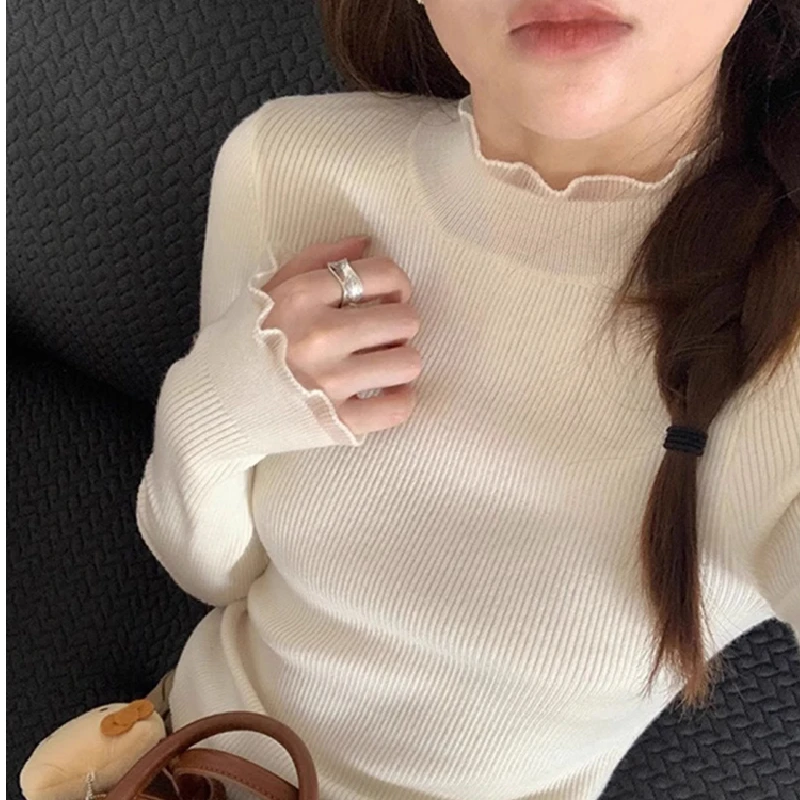 Women's Knitted Ear Mushroom Top Non-Ballforming Autumn Winter Slim Fit Style Commute Fashion Single Piece Regular Thickness
Women's Knitted Ear Mushroom Top Non-Ballforming Autumn Winter Slim Fit Style Commute Fashion Single Piece Regular Thickness