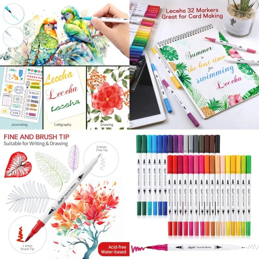 Художественные маркеры с двумя наконечниками для взрослых: тонкие и насадки-кисти, идеально подходящие для раскрашивания книг, ведения журналов, заметок, съемка письма, планирования
Художественные маркеры с двумя наконечниками для взрослых: тонкие и насадки-кисти, идеально подходящие для раскрашивания книг, ведения журналов, заметок, съемка письма, планирования