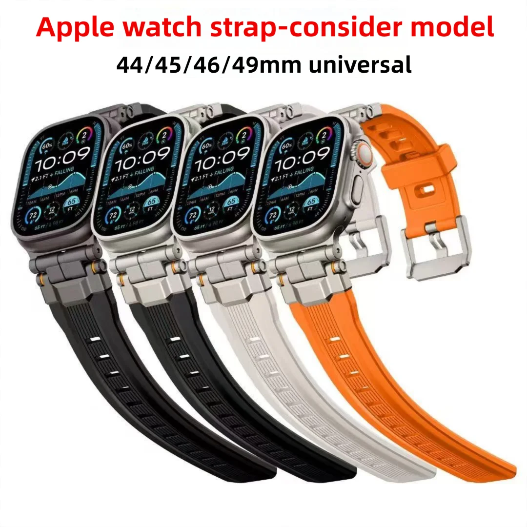 Силиконовый ремешок для Apple Watch Ultra 2 3 49 мм 46 45 мм 44 мм 42 мм Мягкий спортивный ремешок для IWatch Series 10 9 8 7 6 5 4 металлический браслет
Силиконовый ремешок для Apple Watch Ultra 2 3 49 мм 46 45 мм 44 мм 42 мм Мягкий спортивный ремешок для IWatch Series 10 9 8 7 6 5 4 металлический браслет