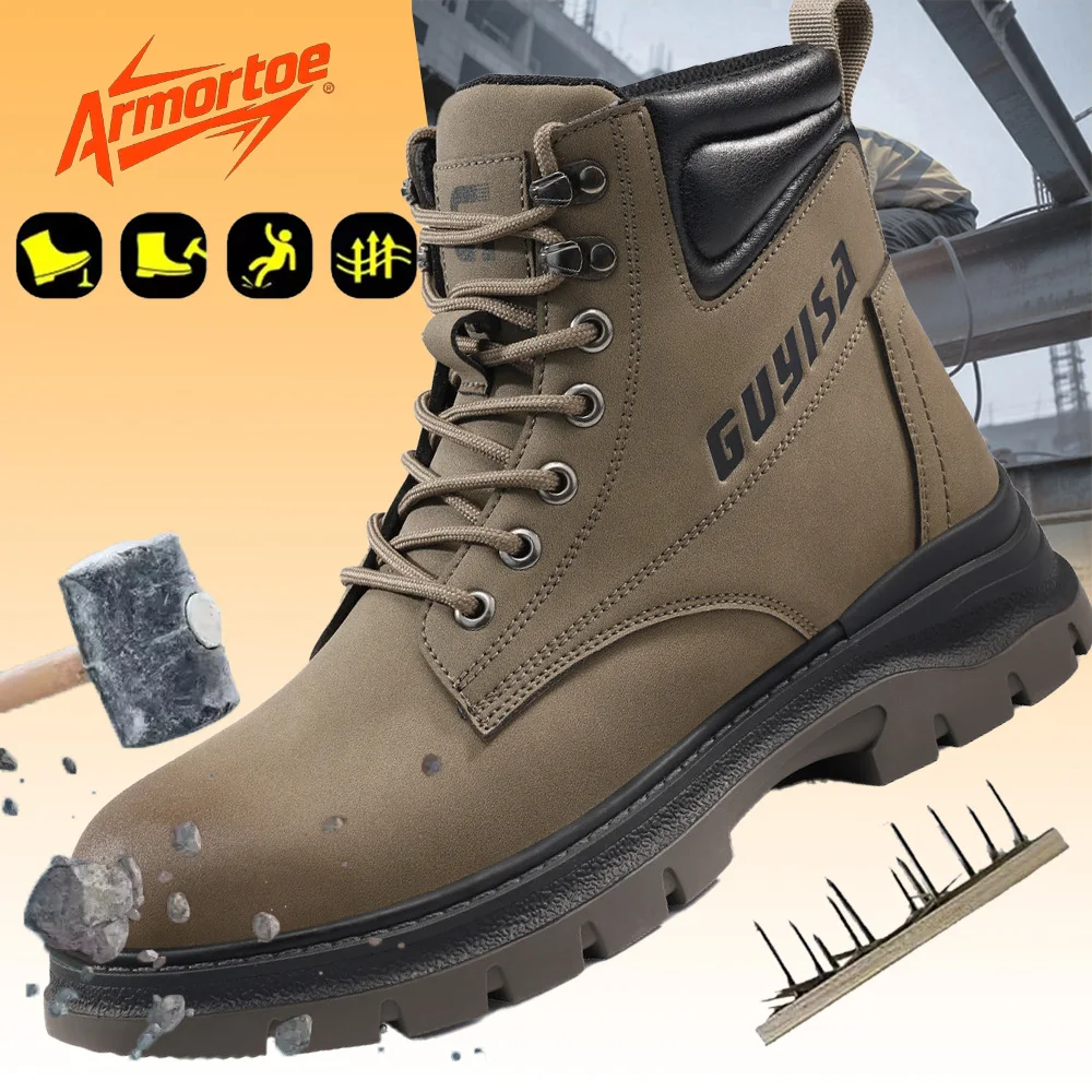 ArmorToe New High Top Safety Shoes Men Waterproof Anti-Impact Puncture Proof Slip Abrasion Resistant All-Season Work #Armor2785
ArmorToe New High Top Safety Shoes Men Waterproof Anti-Impact Puncture Proof Slip Abrasion Resistant All-Season Work #Armor2785