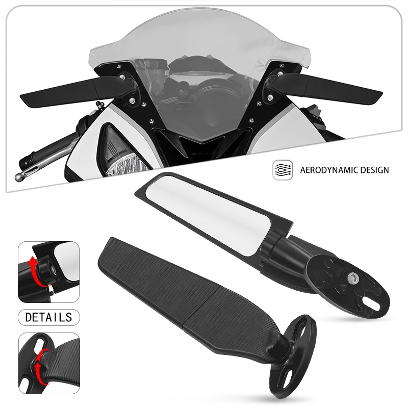 New Rotating Motorcycle Rearview For CBR600RR CBR1000RR CBR650R CBR650F CBR250RR CBR250R 300R 400R 500R Wind Wing Side Mirror
New Rotating Motorcycle Rearview For CBR600RR CBR1000RR CBR650R CBR650F CBR250RR CBR250R 300R 400R 500R Wind Wing Side Mirror