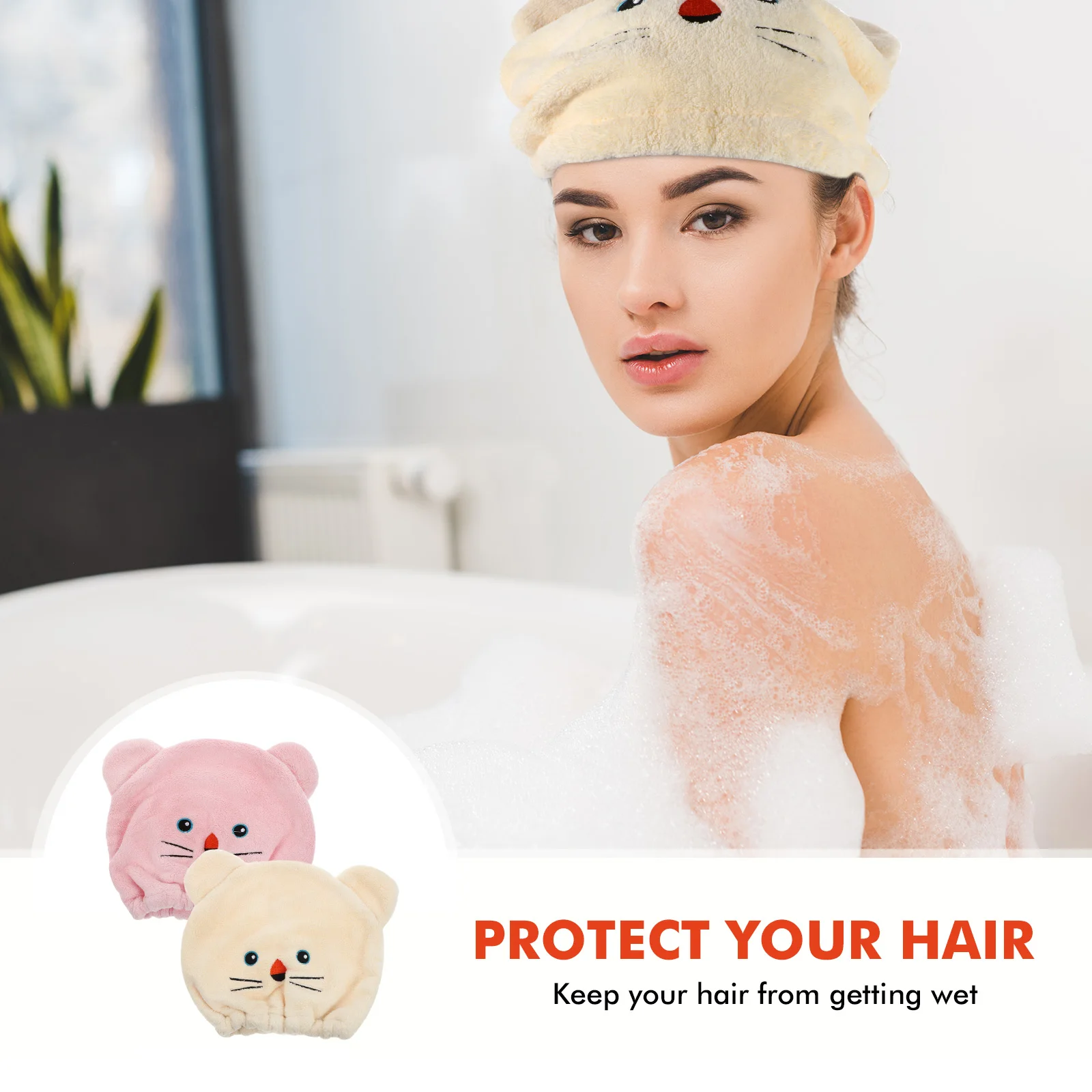 2pcs Dry Hair Cap Towel Coral Fleece Pink Beige Kids Girls Absorbent Bath Shower Hooded Towel Wrap Drying Bath Towels
2pcs Dry Hair Cap Towel Coral Fleece Pink Beige Kids Girls Absorbent Bath Shower Hooded Towel Wrap Drying Bath Towels