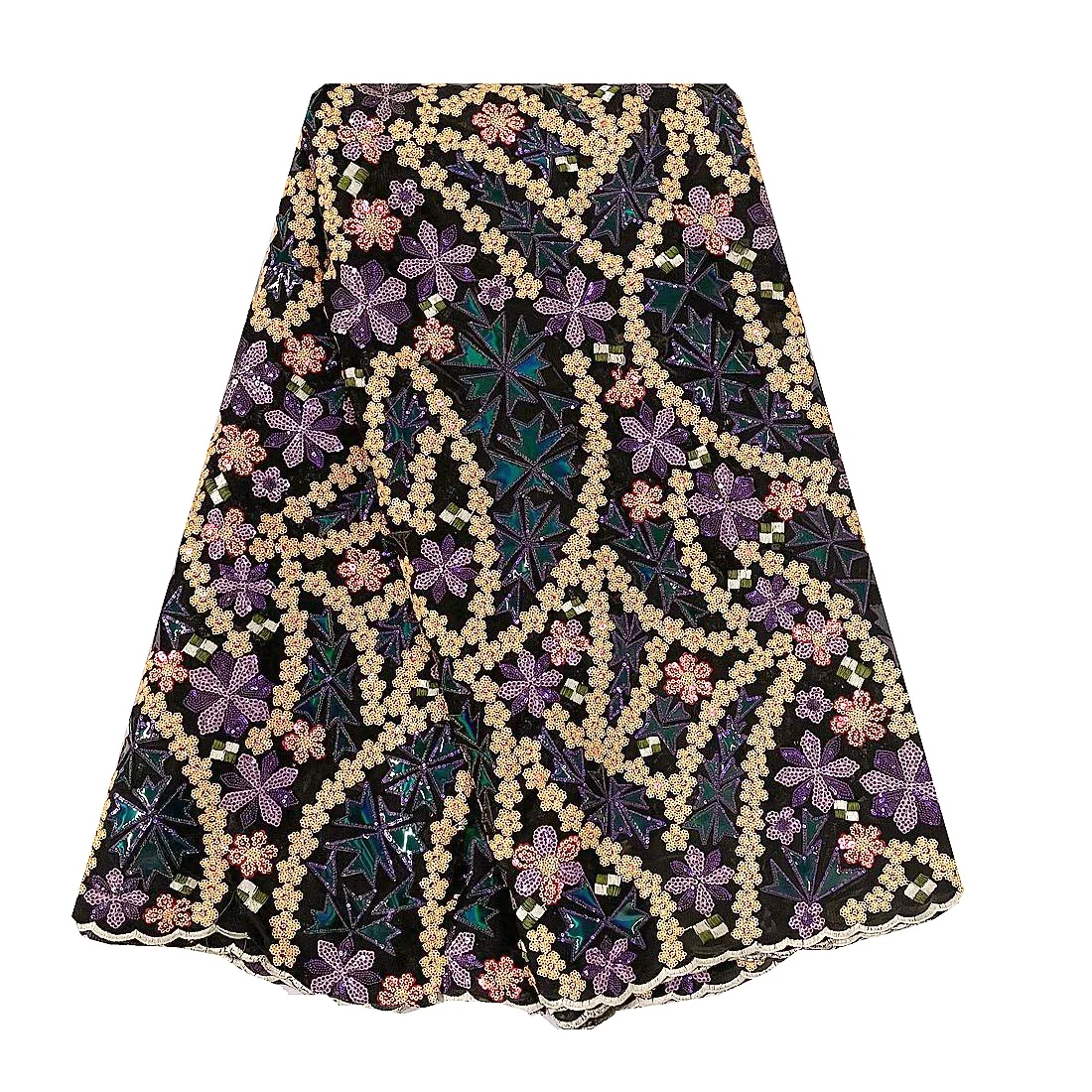 African Lace Fabric 5 Yards Velvet Sequence Lace Fabric Embroidered 2026 Mesh Sequin Nigerian Laces for Wedding
African Lace Fabric 5 Yards Velvet Sequence Lace Fabric Embroidered 2026 Mesh Sequin Nigerian Laces for Wedding
