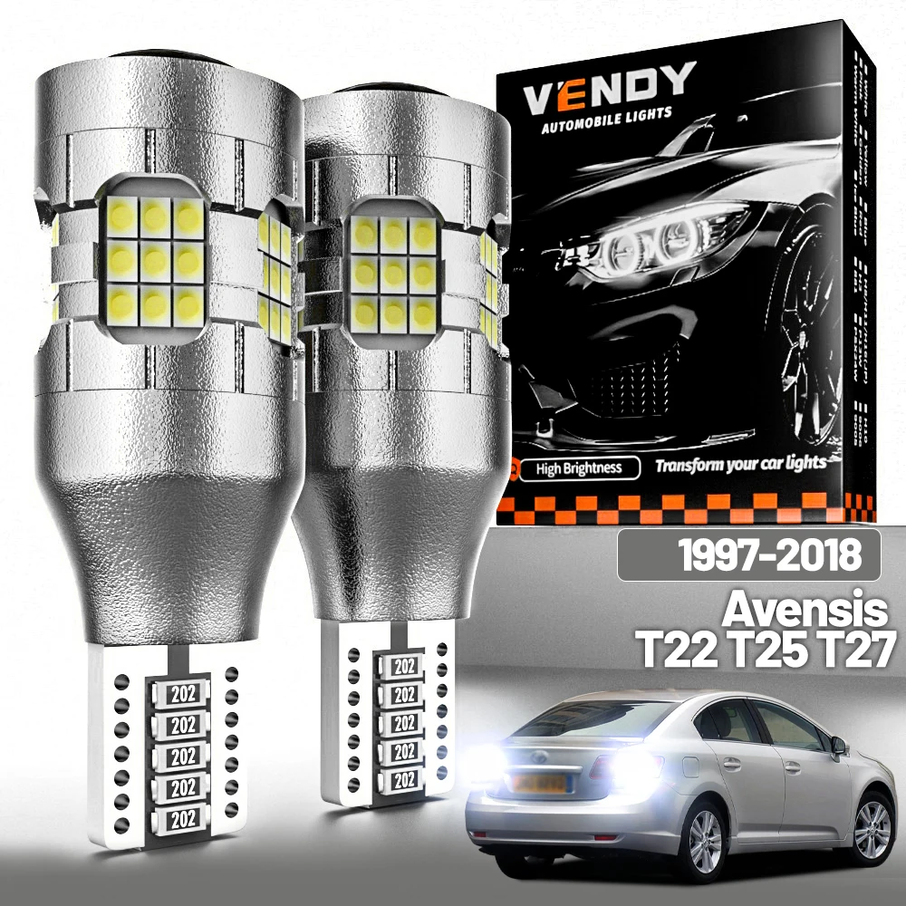 2pcs LED Reverse Light For Toyota Avensis T22 T25 T27 1997-2018 Backup Lamp 2003 2008 2009 2011 2012 2013 Canbus Accessories
2pcs LED Reverse Light For Toyota Avensis T22 T25 T27 1997-2018 Backup Lamp 2003 2008 2009 2011 2012 2013 Canbus Accessories