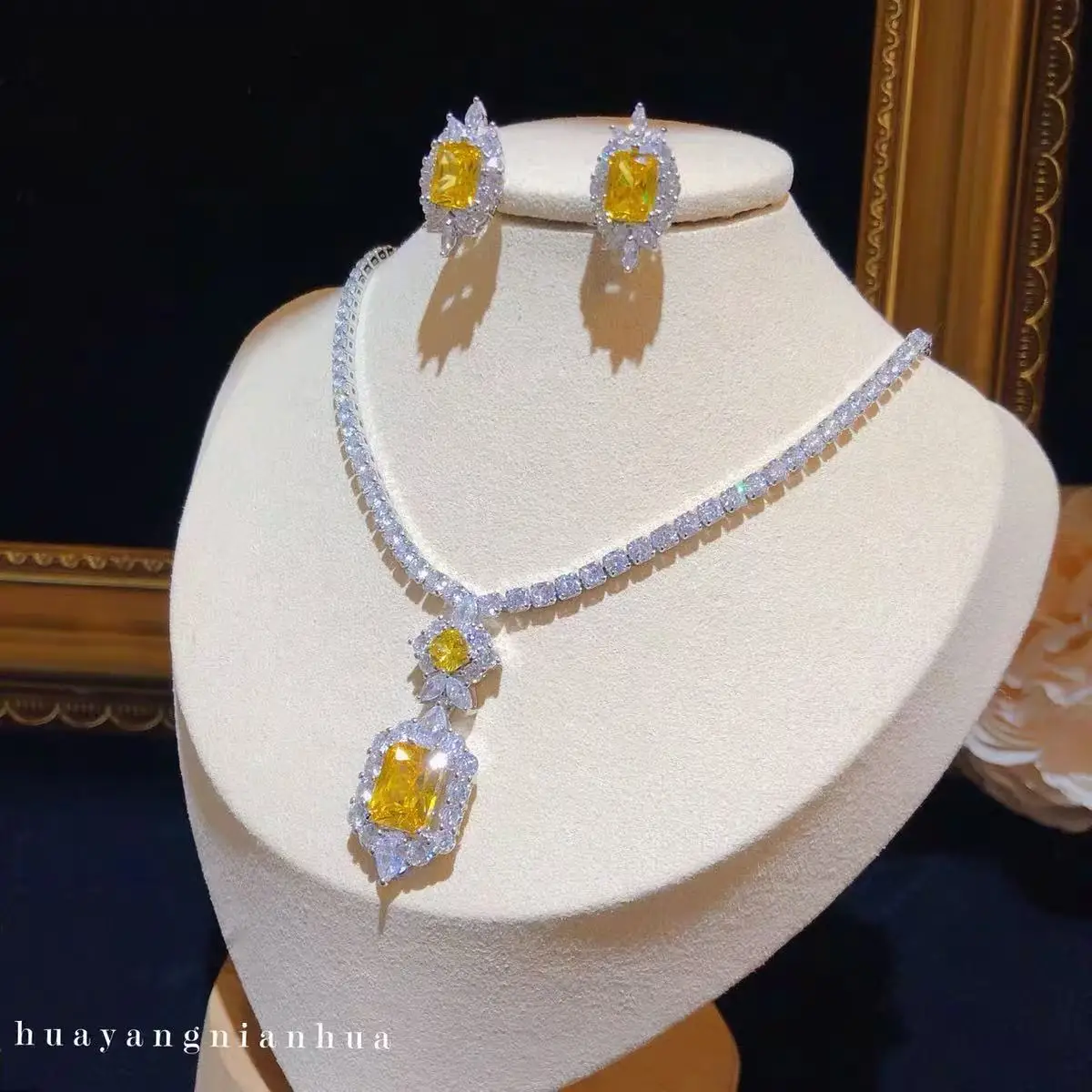 Party Jewelry Sets For Women Silver Color Earrings Pendant Necklace Set Natural Gemstone Engagement Bridal Wedding Accessories
Party Jewelry Sets For Women Silver Color Earrings Pendant Necklace Set Natural Gemstone Engagement Bridal Wedding Accessories