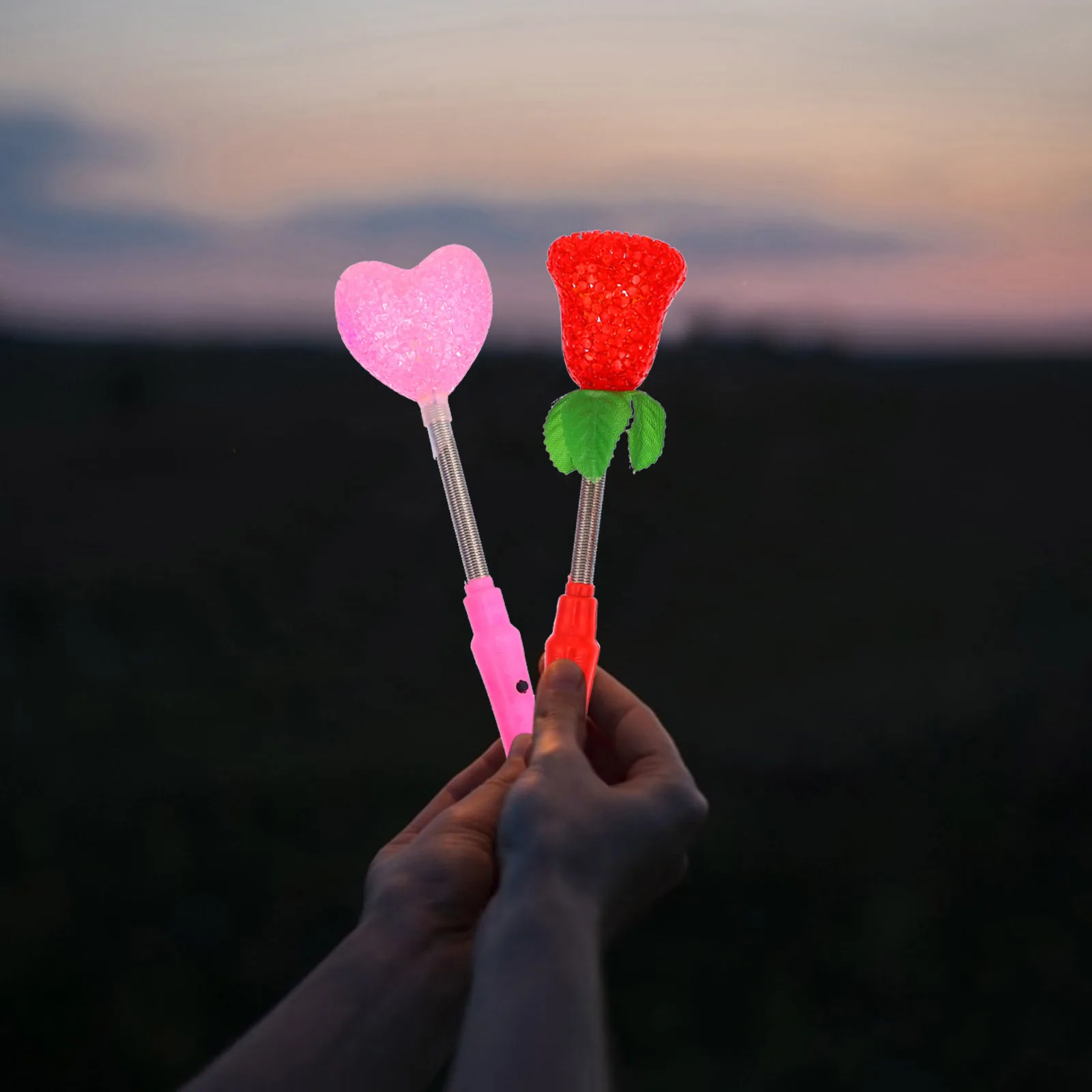 6pcs Fluorescent Glow Sticks Rose Heart Shape Shaking Luminous Light Party Concert Bar New Year Eve Decor Hand Sticks
6pcs Fluorescent Glow Sticks Rose Heart Shape Shaking Luminous Light Party Concert Bar New Year Eve Decor Hand Sticks