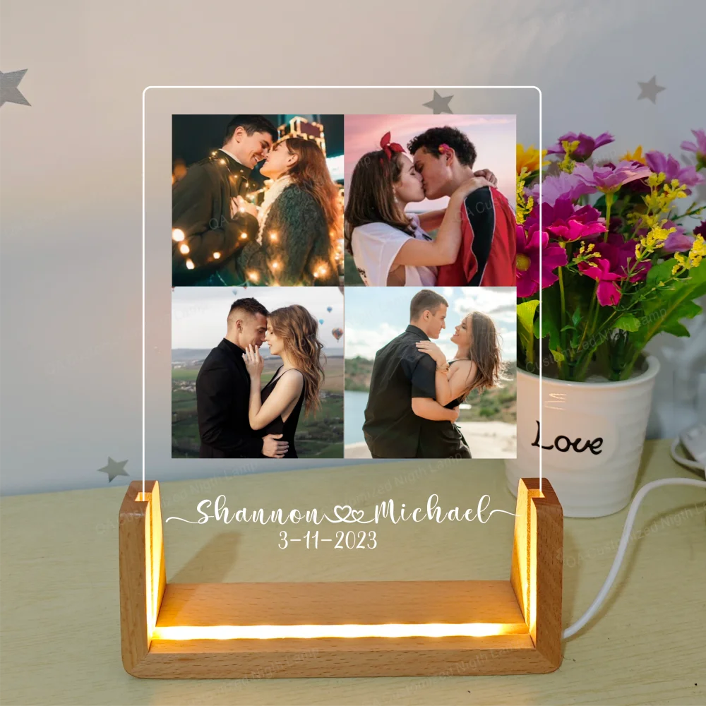 Valentine's Day Gift for Couples Engagement Anniversary Half Frame Personalized Acrylic Night Lamp
Valentine's Day Gift for Couples Engagement Anniversary Half Frame Personalized Acrylic Night Lamp