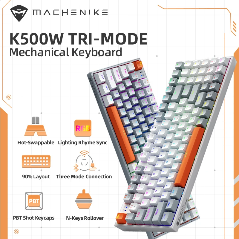 Механическая клавиатура Machenike K500W, горячая распродажа, переключаемая Беспроводная игровая клавиатура с 94 клавишами и RGB подсветкой для ПК, игрового ноутбука
Механическая клавиатура Machenike K500W, горячая распродажа, переключаемая Беспроводная игровая клавиатура с 94 клавишами и RGB подсветкой для ПК, игрового ноутбука
