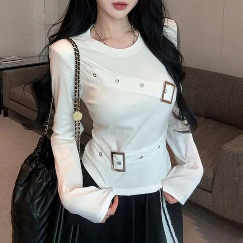 High Street Slim Solid Long Sleeve Tops Women Clothing New Spring Autumn O-neck Youth All-match Korean T Shirts Fashion Sexy
High Street Slim Solid Long Sleeve Tops Women Clothing New Spring Autumn O-neck Youth All-match Korean T Shirts Fashion Sexy