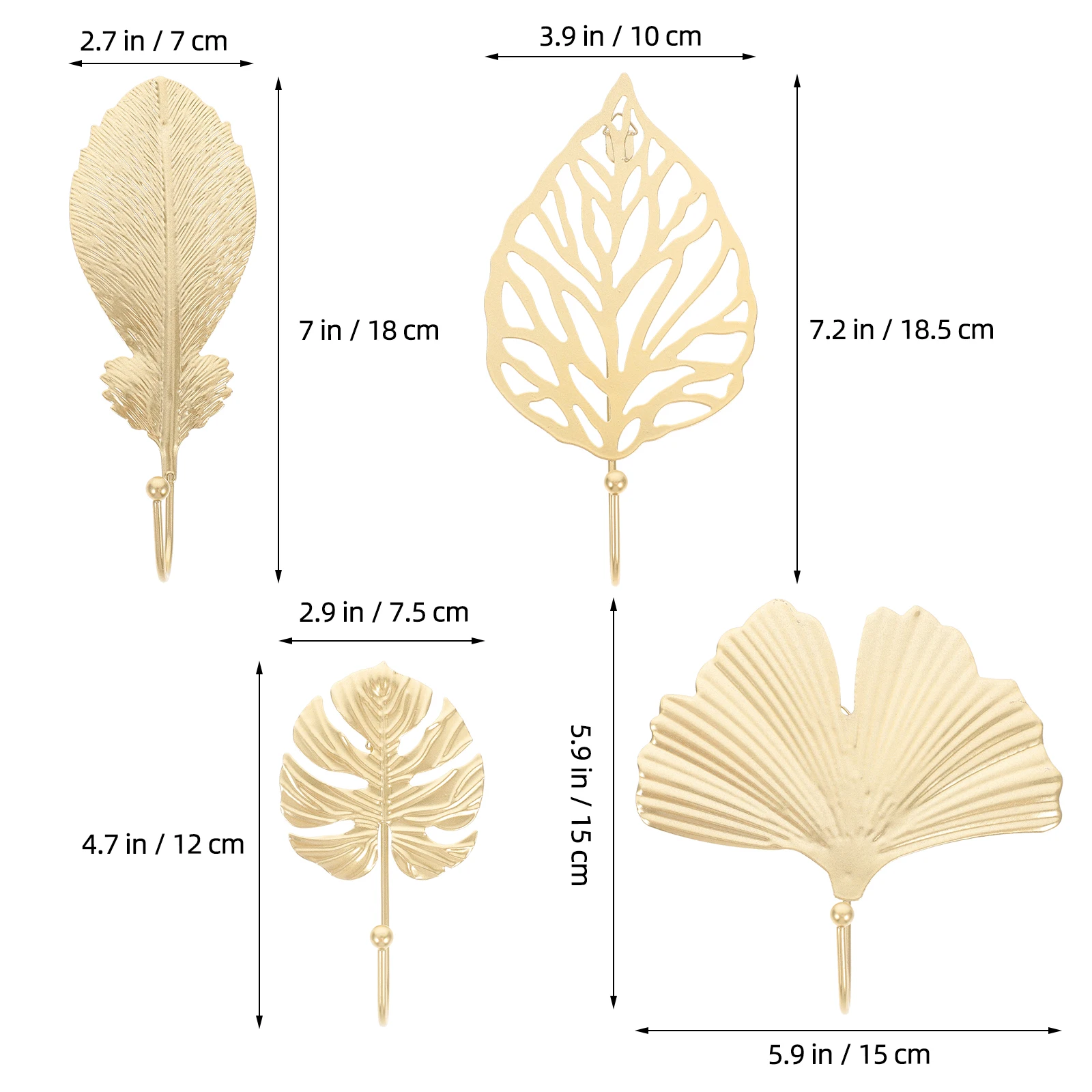 4pcs Mini Leaf Shaped Iron Hooks Wall Hanging Coat Hanger Golden A B Home Decor Organizer For Coats Hats Keys Scarf Storage
4pcs Mini Leaf Shaped Iron Hooks Wall Hanging Coat Hanger Golden A B Home Decor Organizer For Coats Hats Keys Scarf Storage