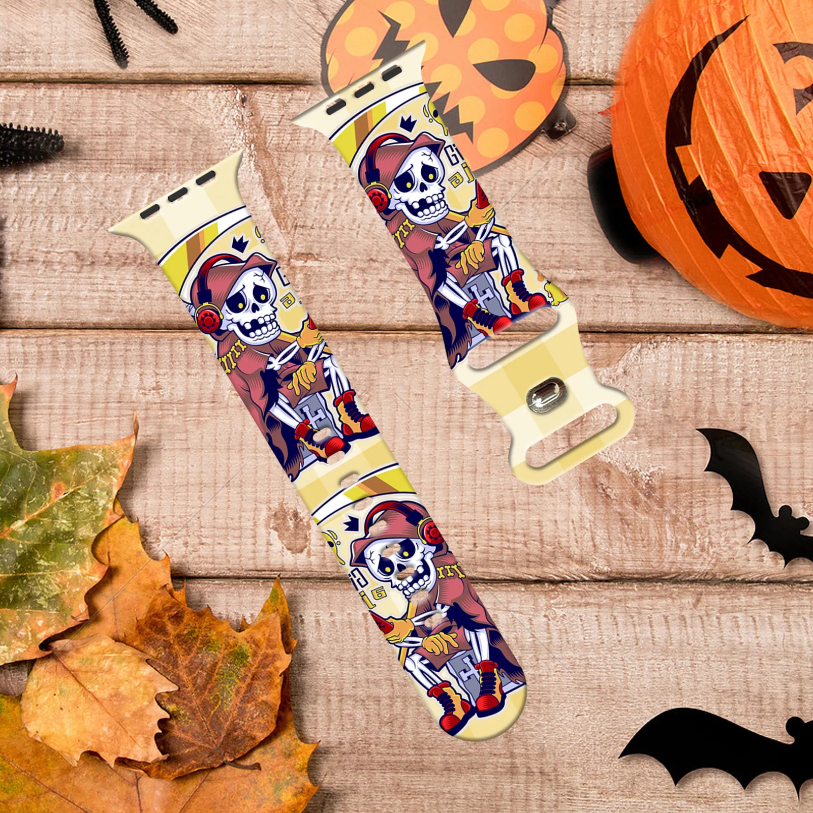Halloween Mischief Painting Strap for Apple Watch 10 9 8 7 Silicone Band Replaceable Bracelet for iWatch 46mm 42mm Watchband
Halloween Mischief Painting Strap for Apple Watch 10 9 8 7 Silicone Band Replaceable Bracelet for iWatch 46mm 42mm Watchband