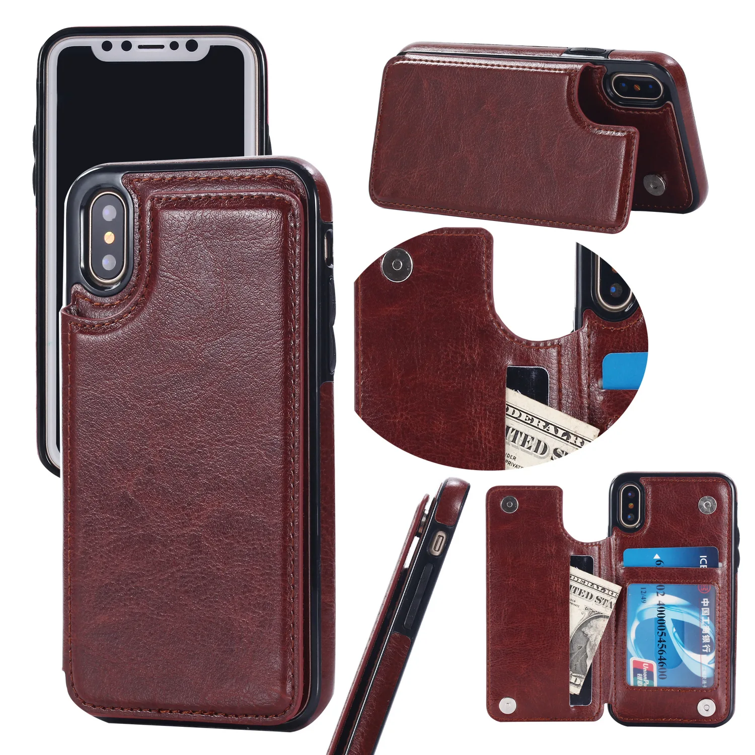 Card Slot Leather Phone Case For Iphone 14 Plus 13 12 Mini 11 Pro Xr X Xs Max 6 6s 7 8 Plus Se Shockproof Wallet Cover
Card Slot Leather Phone Case For Iphone 14 Plus 13 12 Mini 11 Pro Xr X Xs Max 6 6s 7 8 Plus Se Shockproof Wallet Cover