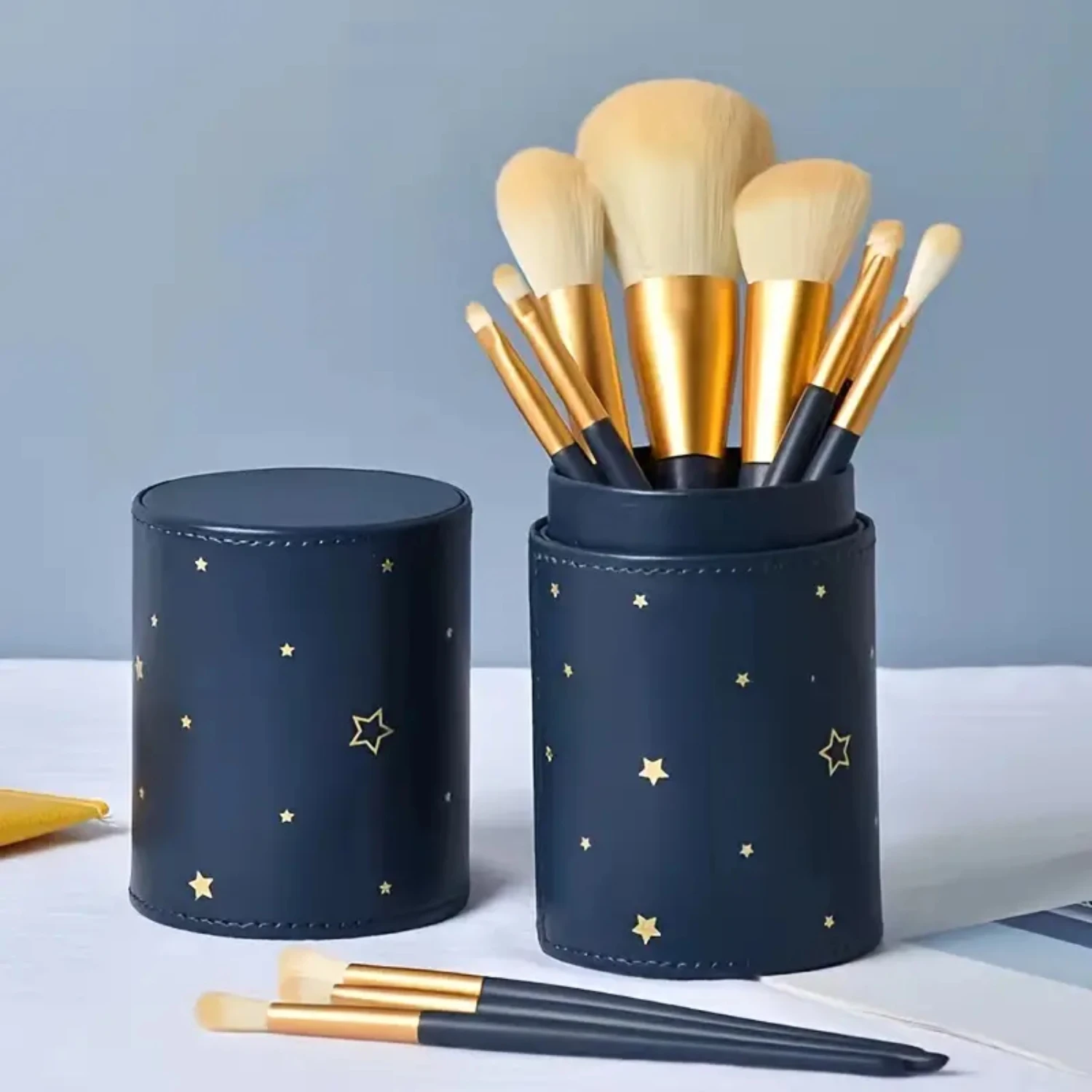 High-Quality 12 Pcs Professional Synthetic Makeup Brush Set With Holder - Ideal for Flawless Application of Foundation, Contour,
High-Quality 12 Pcs Professional Synthetic Makeup Brush Set With Holder - Ideal for Flawless Application of Foundation, Contour,