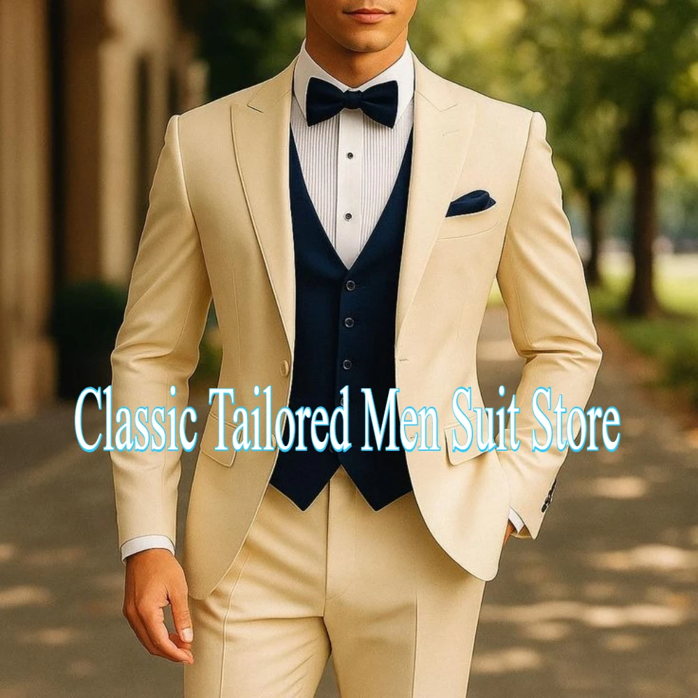 Fashion Formal Men Suit Wedding Party Groom Groomsman Prom Business Male Tuxedos 3 Piece Set Jacket Vest Pants
Fashion Formal Men Suit Wedding Party Groom Groomsman Prom Business Male Tuxedos 3 Piece Set Jacket Vest Pants
