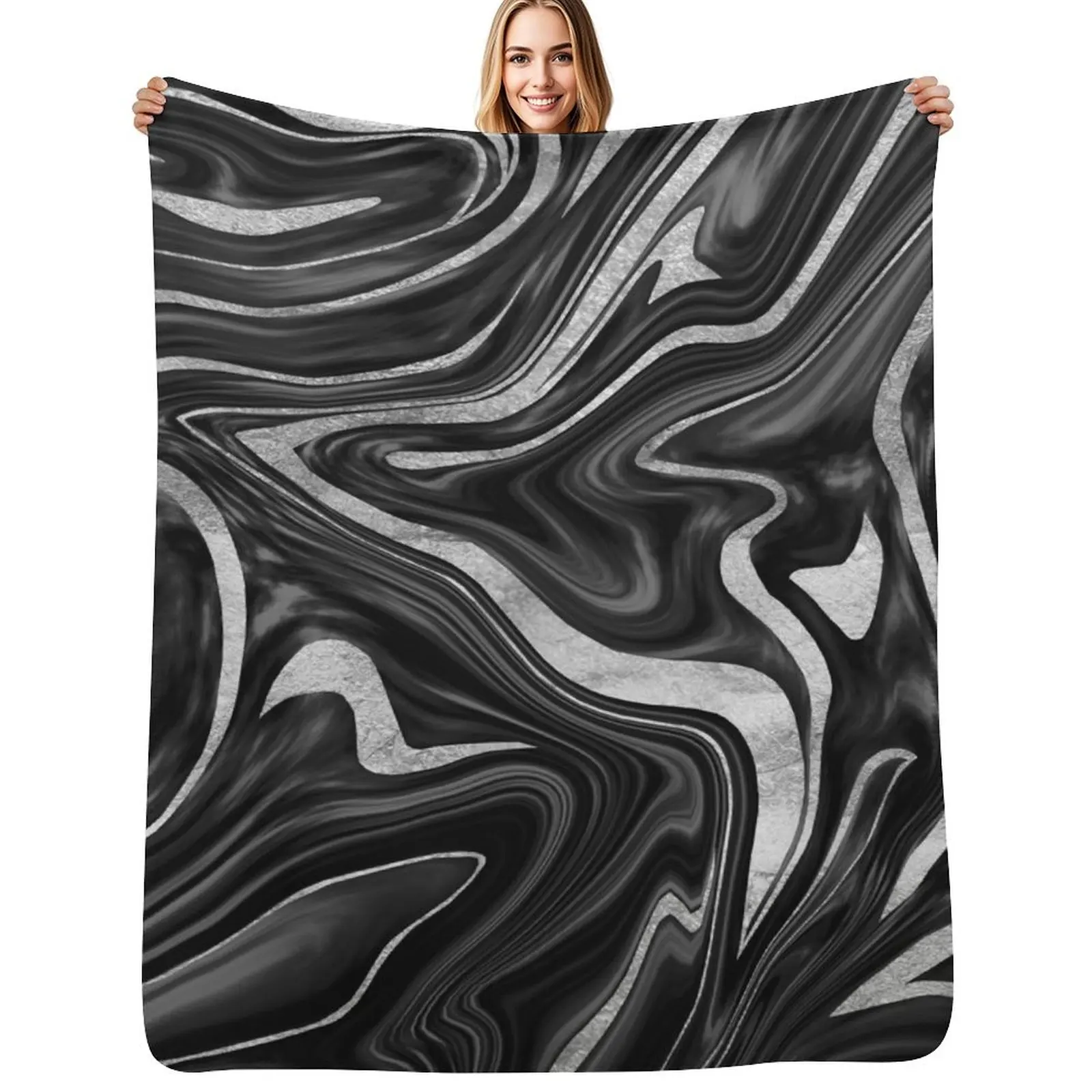 Black Gray White Silver Marble #1 #decor #art Throw Blanket No Pilling Soft Warm Blanket for Bed
Black Gray White Silver Marble #1 #decor #art Throw Blanket No Pilling Soft Warm Blanket for Bed