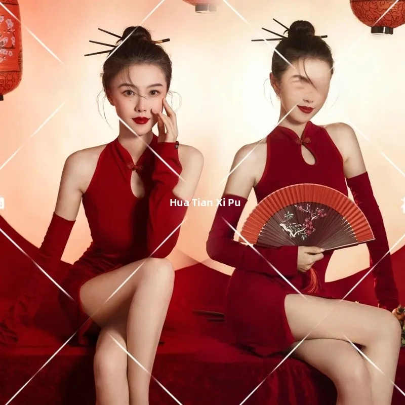 New Year Theme Photography Costume Artistic Portrait Nightclub Stage Performance Vintage Women's Traditional Clothing
New Year Theme Photography Costume Artistic Portrait Nightclub Stage Performance Vintage Women's Traditional Clothing