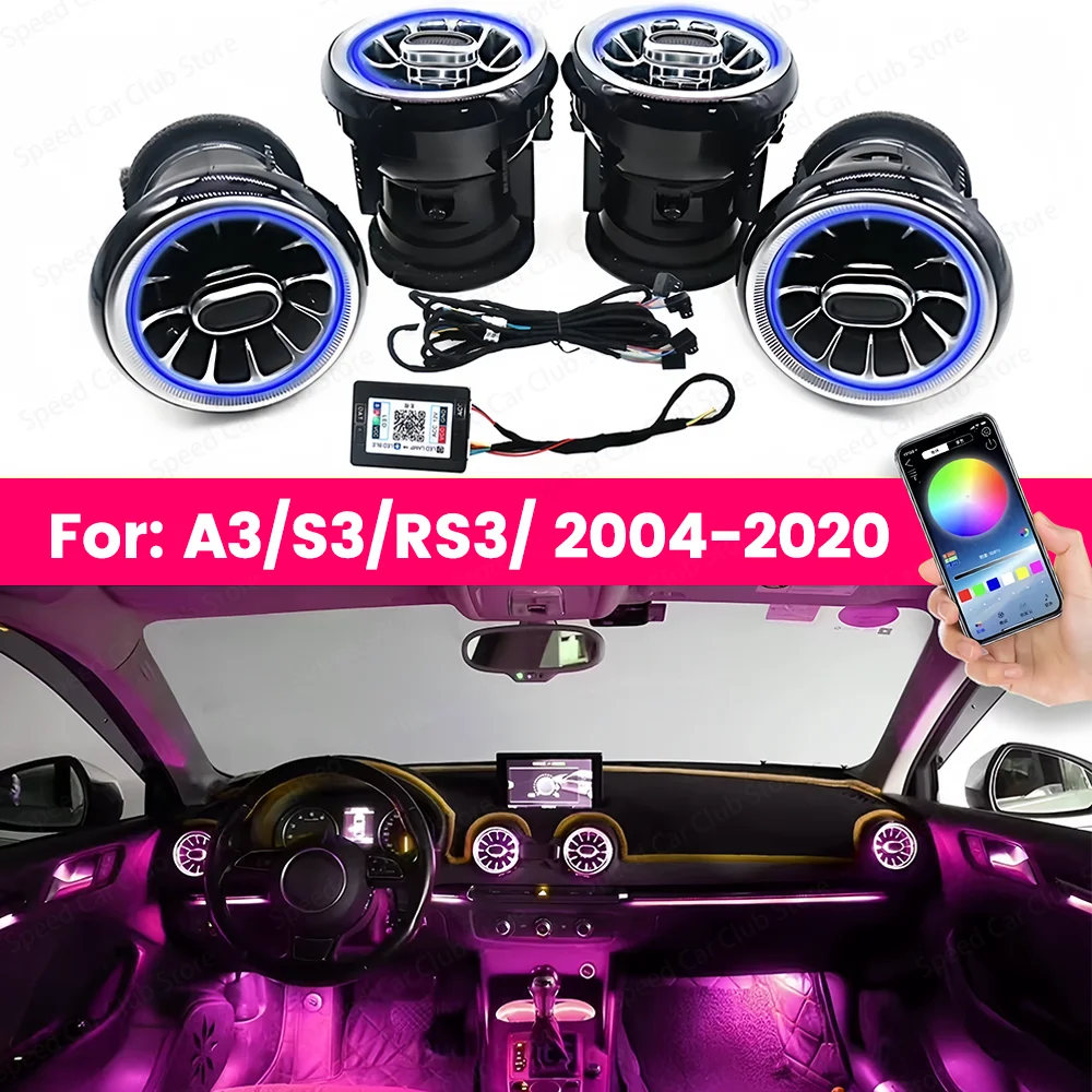 256 Colors Bluetooth APP Control for Audi A3 S3 RS3 8V 8Y 8P 2004-2020 Car Interior Exterior Lighting Kit with Remote Controller
256 Colors Bluetooth APP Control for Audi A3 S3 RS3 8V 8Y 8P 2004-2020 Car Interior Exterior Lighting Kit with Remote Controller