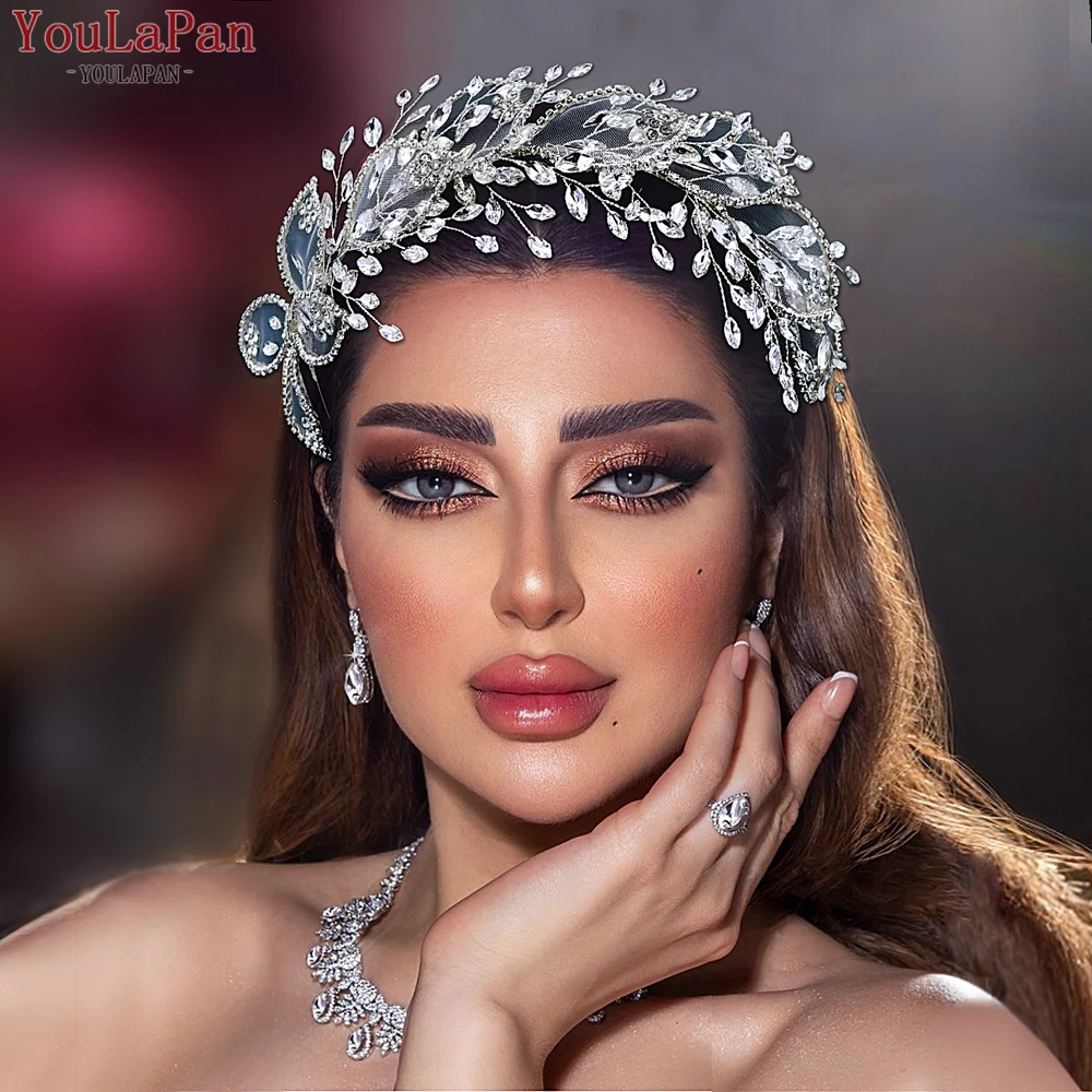 YouLaPan Luxury Bride Rhinestone Crown Wedding Elegant Headpieces Women Hair Accessories Party Hair Hoop Handmade Tiara HP604
YouLaPan Luxury Bride Rhinestone Crown Wedding Elegant Headpieces Women Hair Accessories Party Hair Hoop Handmade Tiara HP604