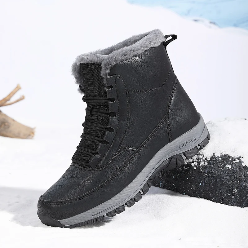 Leather Men's Winter Outdoor Hiking Boots Plus Size 47 Snow Boots Men's Training Work Boots Waterproof Slip-Resistant Keep Warm Fashionable
Leather Men's Winter Outdoor Hiking Boots Plus Size 47 Snow Boots Men's Training Work Boots Waterproof Slip-Resistant Keep Warm Fashionable